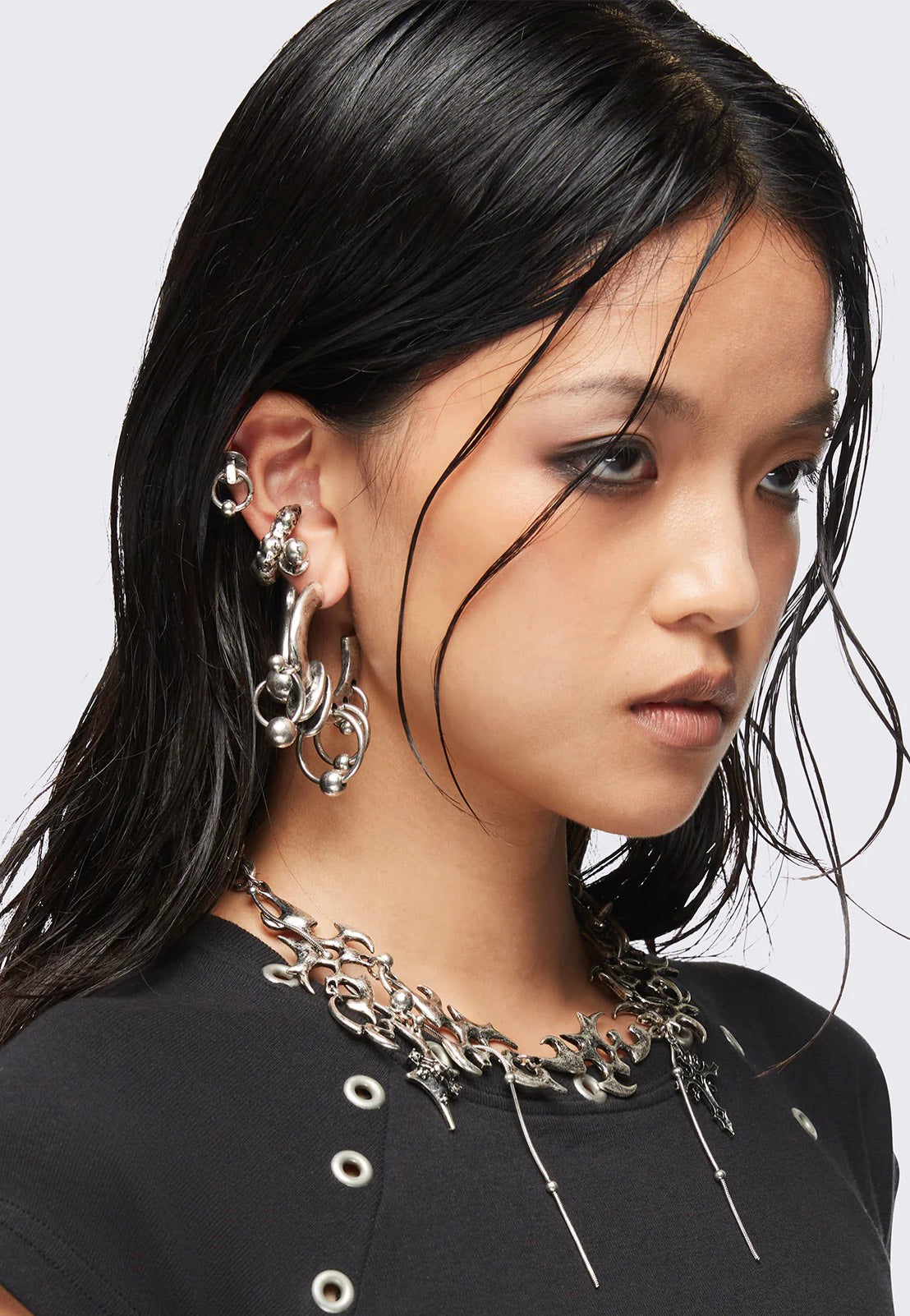 Minga London - Euphoria Silver - Earring Set | Neutral-Image