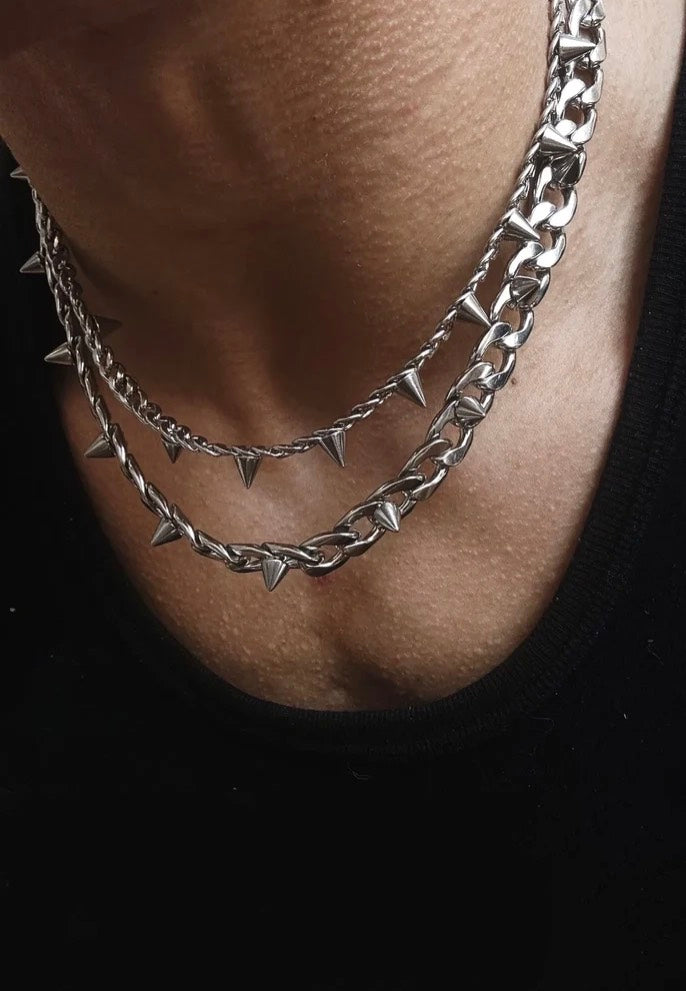 Fainz Spike Silver Choker | Neutral-Image