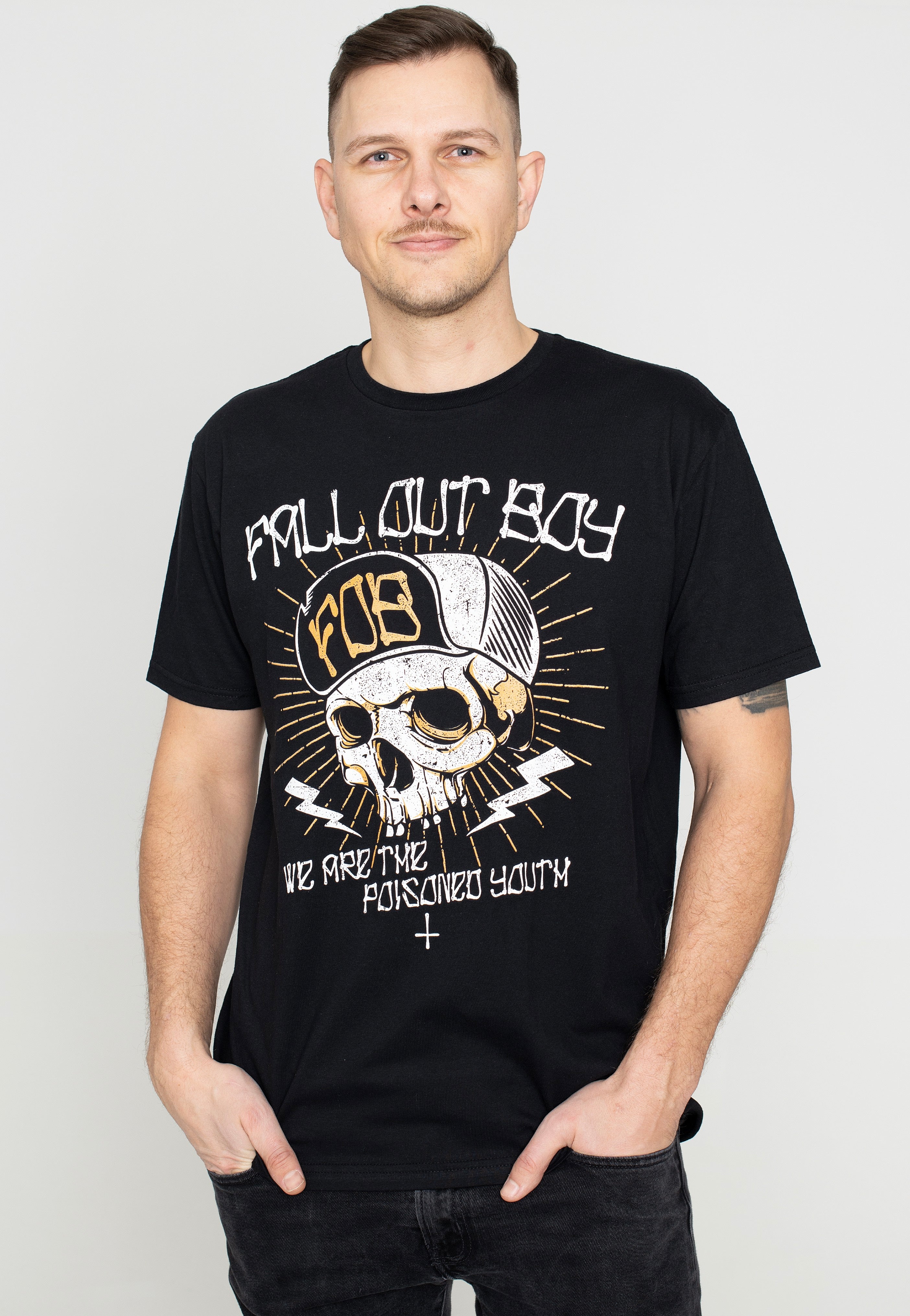 Fall Out Boy Chest Youth Skull - T-Shirt | Impericon
