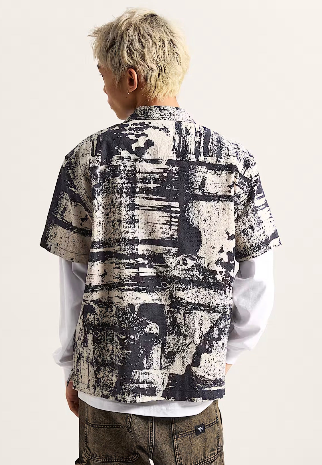 Vans - Fallon Woven Taupe Mist/Black - Shirt | Men-Image