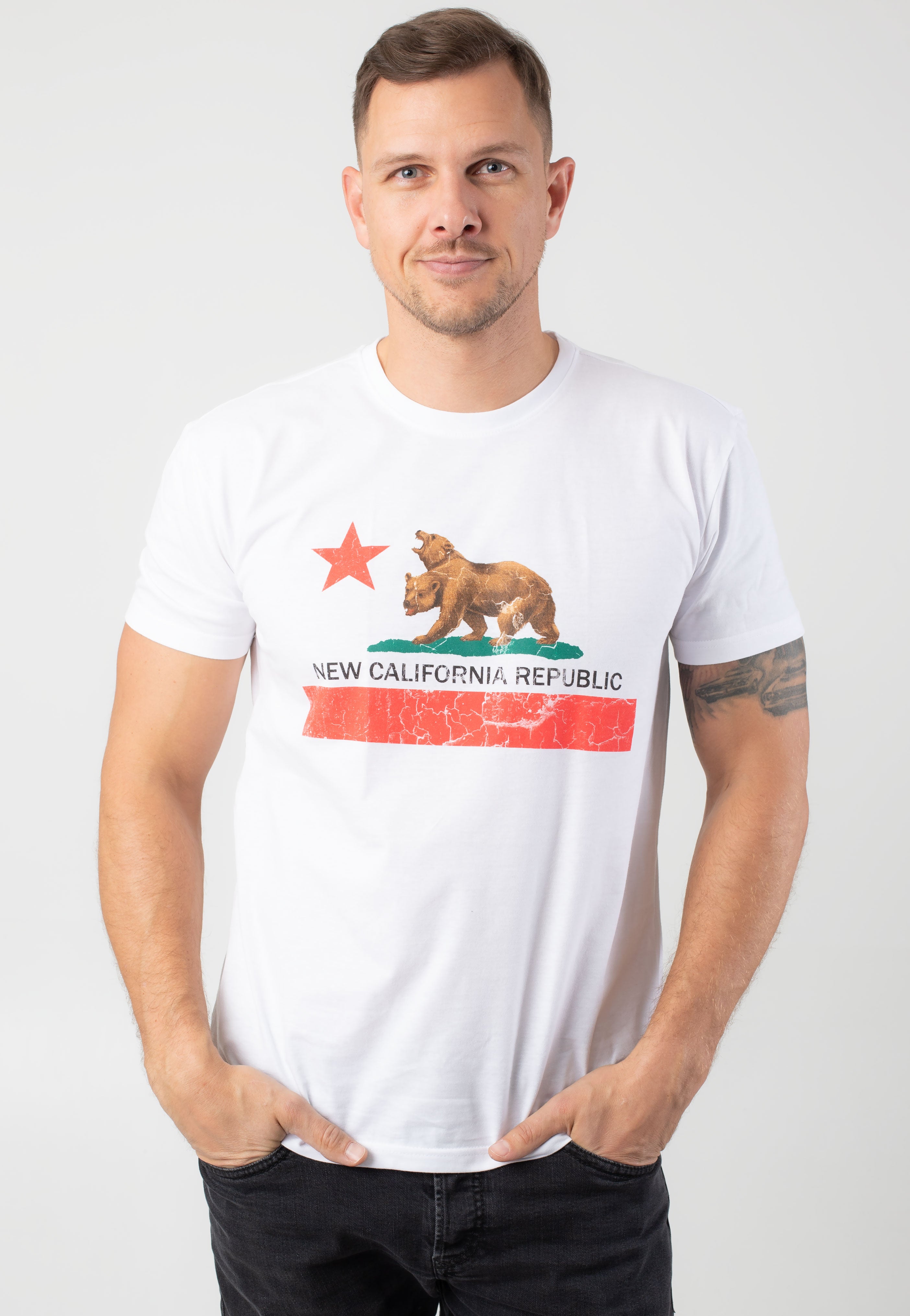 Fallout - New California Republic White - T-Shirt | Men-Image