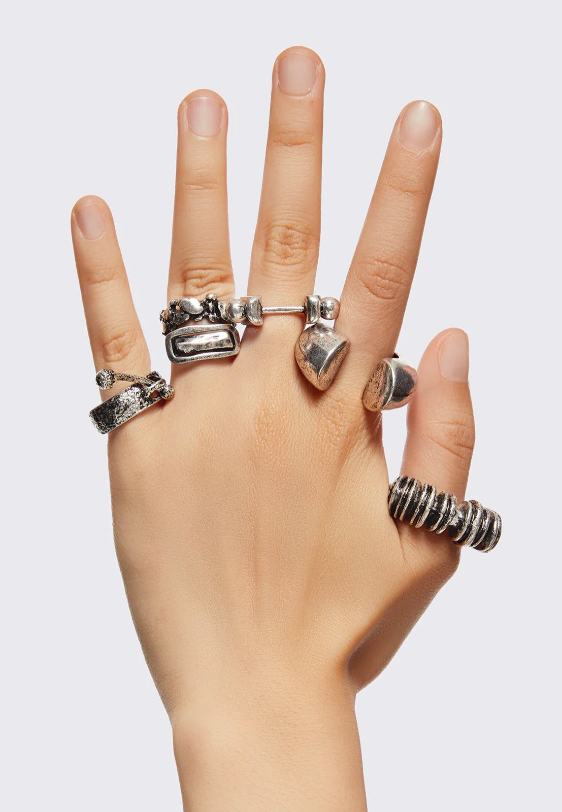 Minga London - Fierce Silver - Ring Set | Neutral-Image