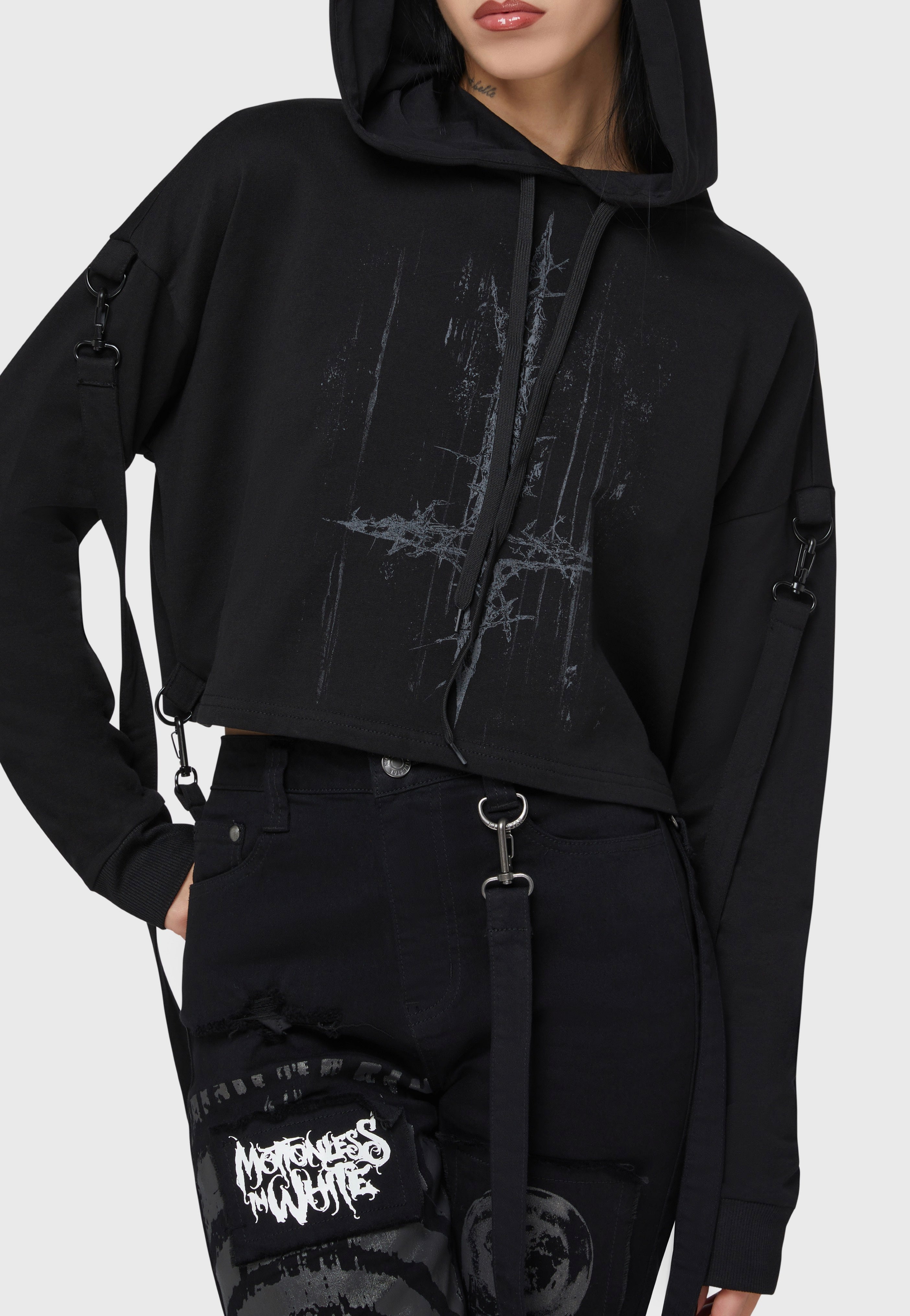 Killstar x Motionless In White - Final Dictvm Black - Hoodie | Women-Image