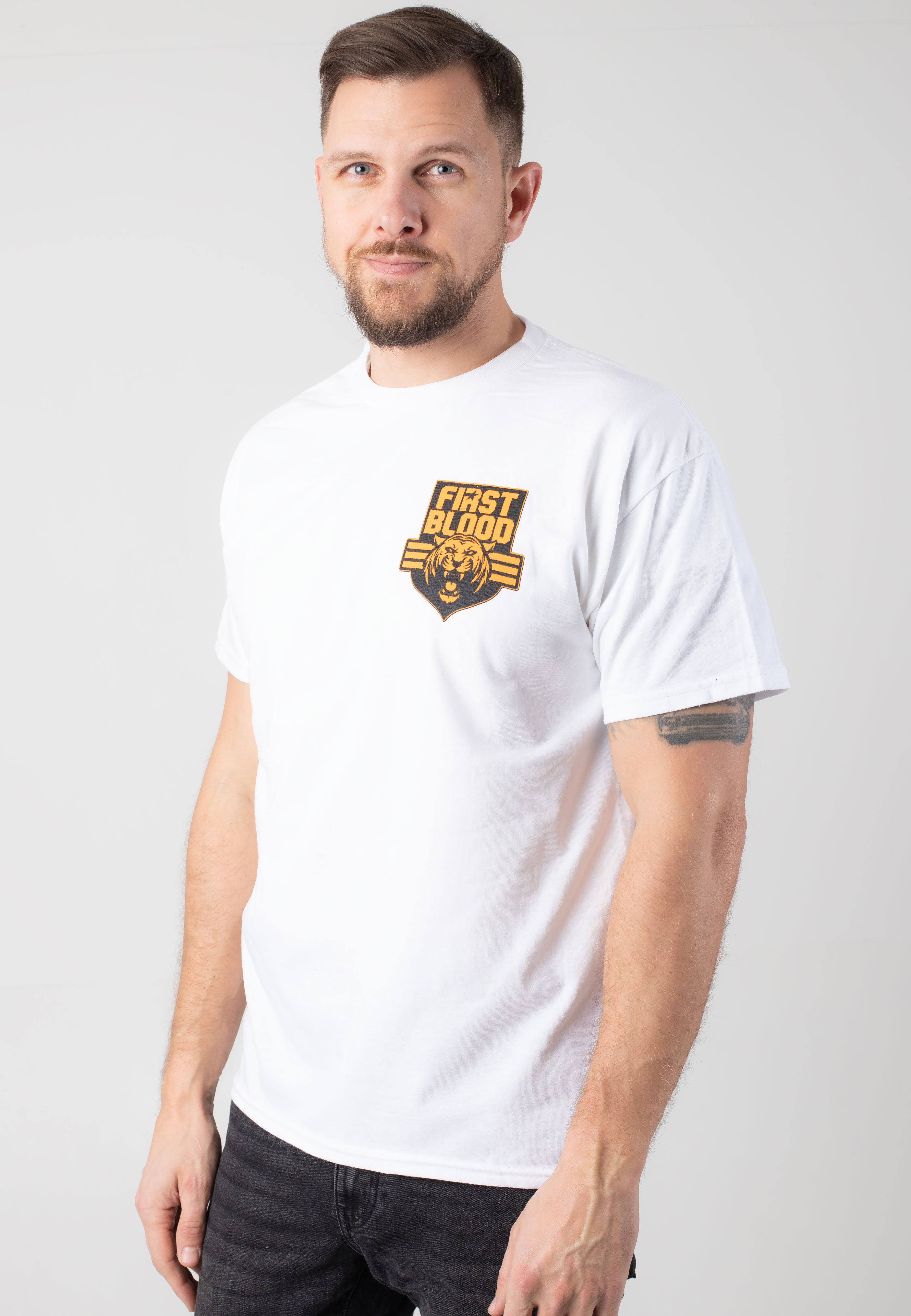 First Blood - Hold On Tight White - T-Shirt | Men-Image