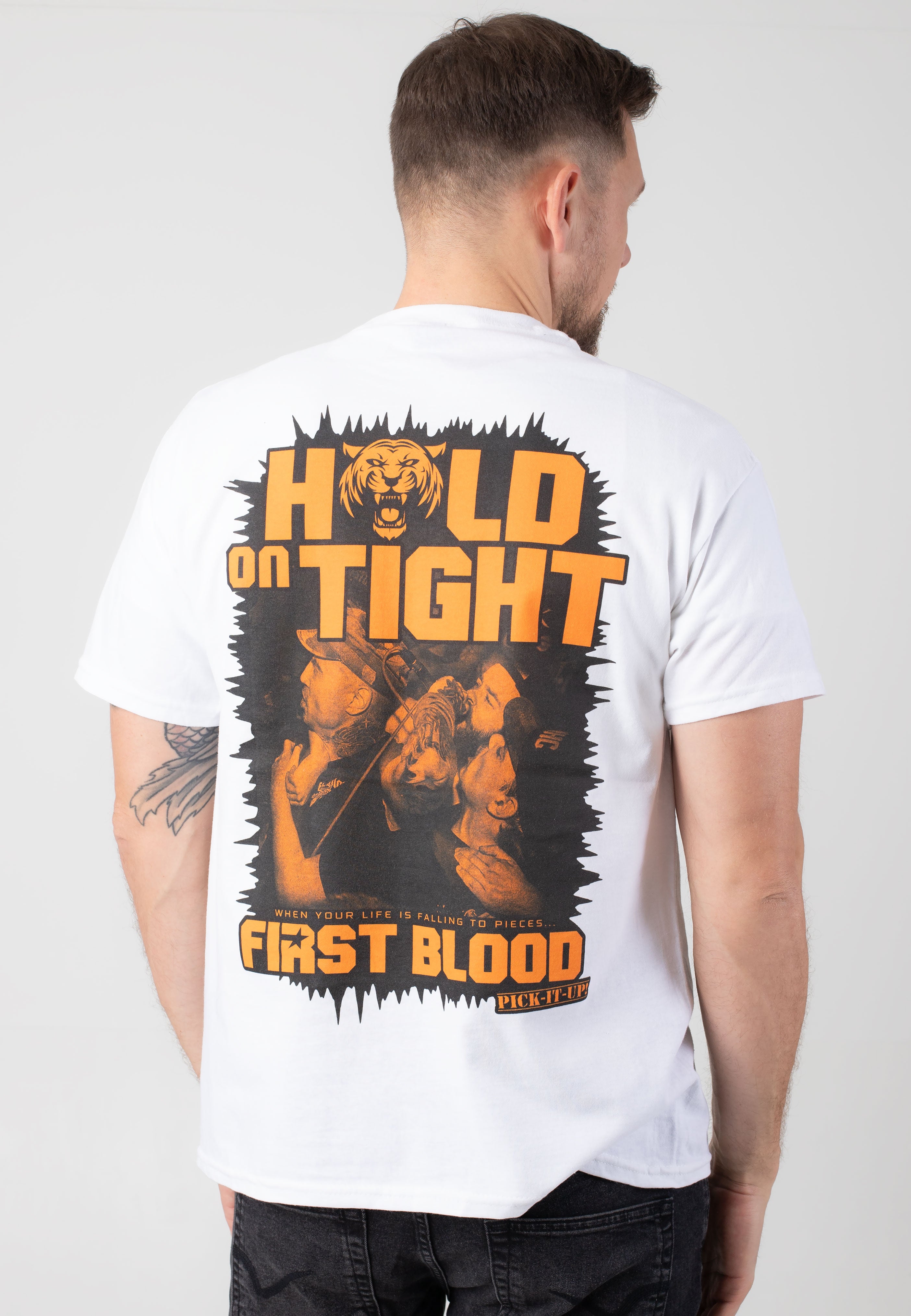 First Blood - Hold On Tight White - T-Shirt | Men-Image