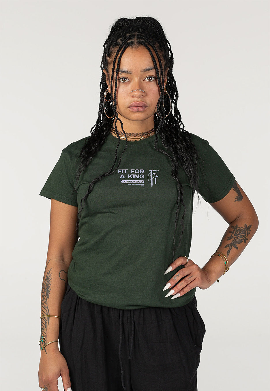 Fit For A King - No Tomorrow Forest Green - T-Shirt | Women-Image