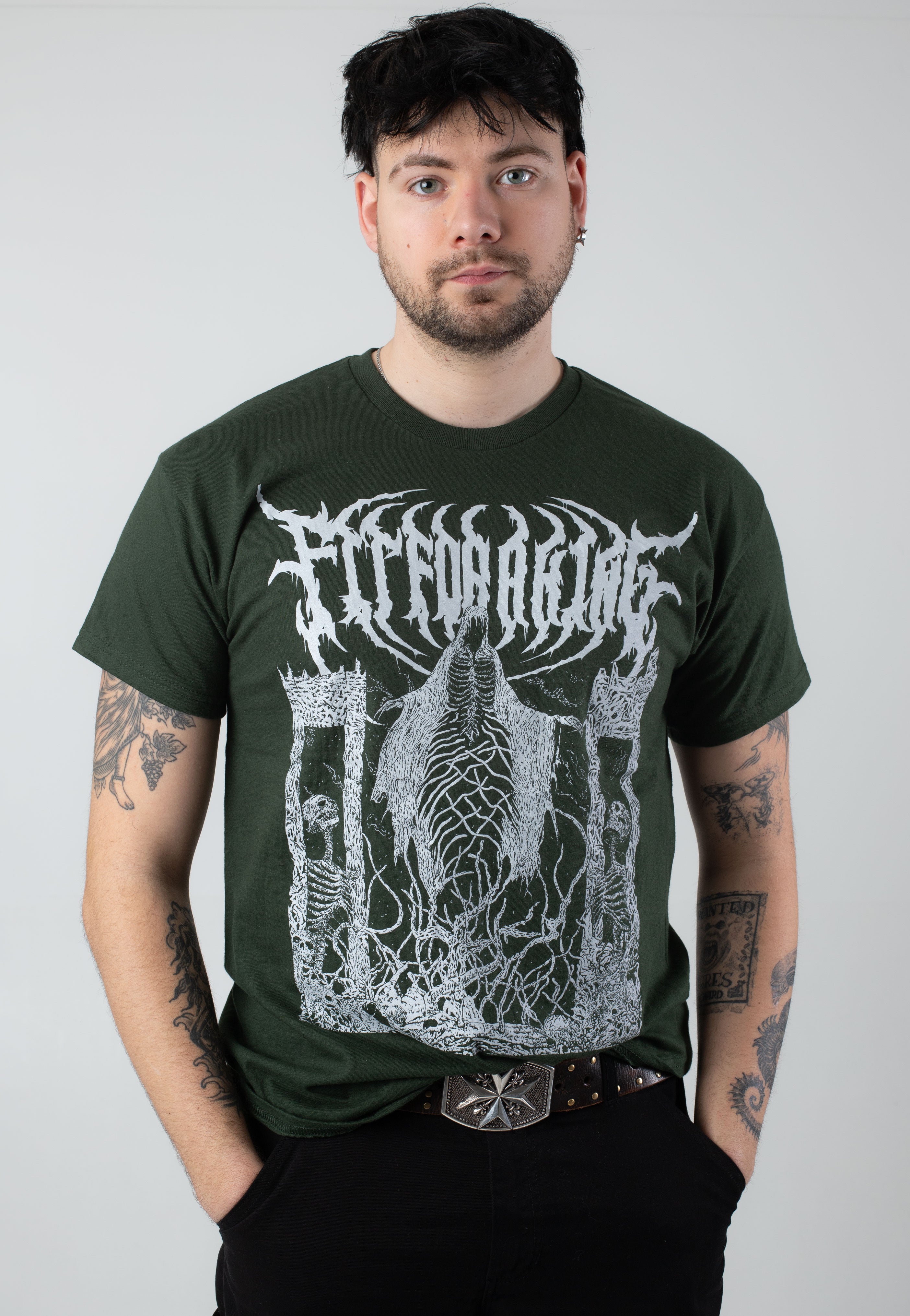 Fit For A King - Raise The Dead Forest Green - T-Shirt | Men-Image