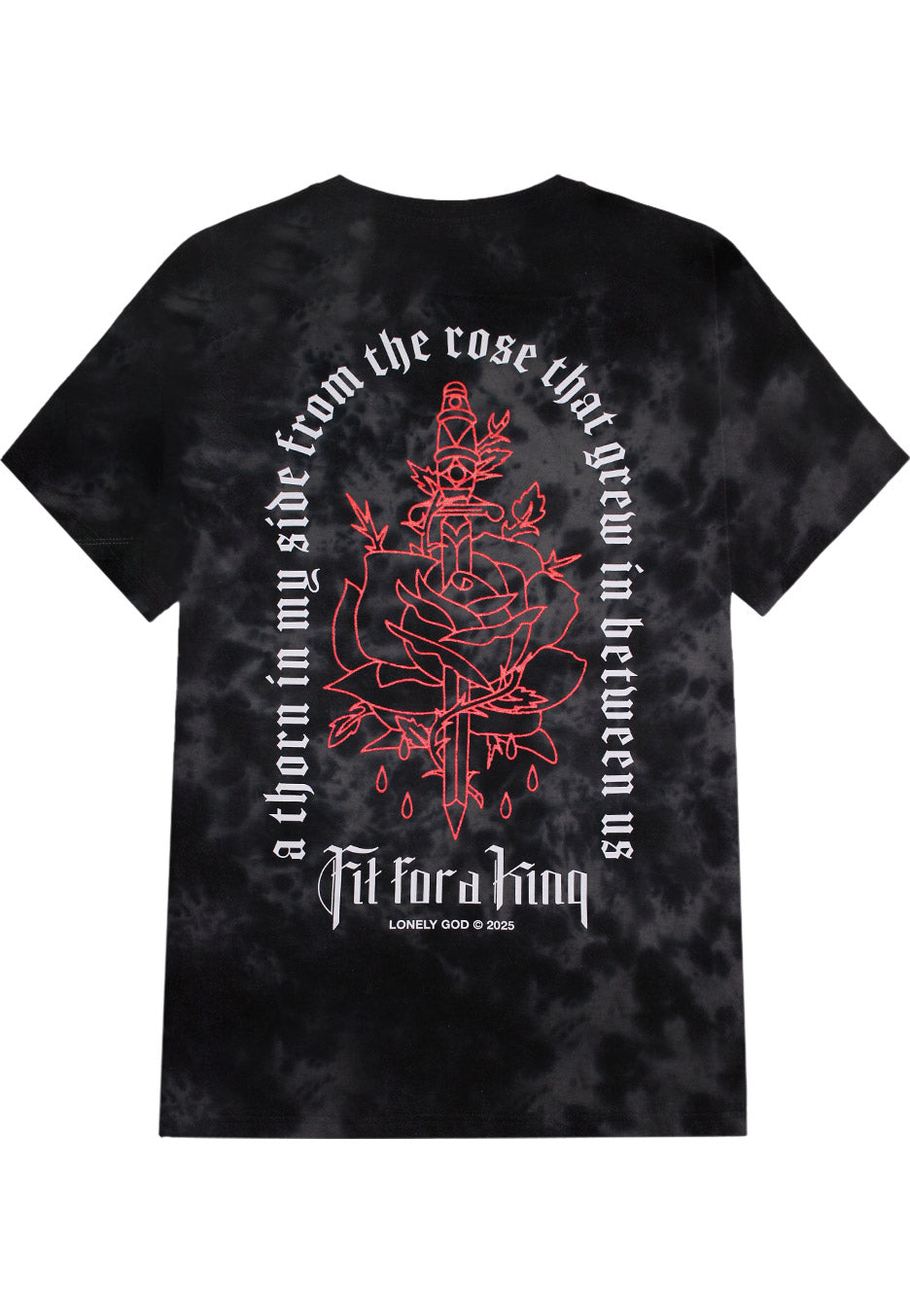 Fit For A King - Rose Thorn Tie Dye - T-Shirt | Neutral-Image