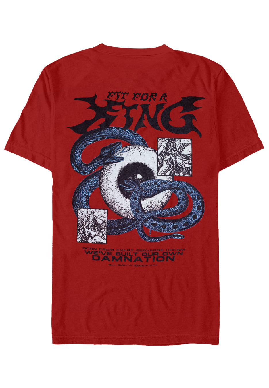 Fit For A King - Snake Eyeball Cardinal Red - T-Shirts | Neutral-Image