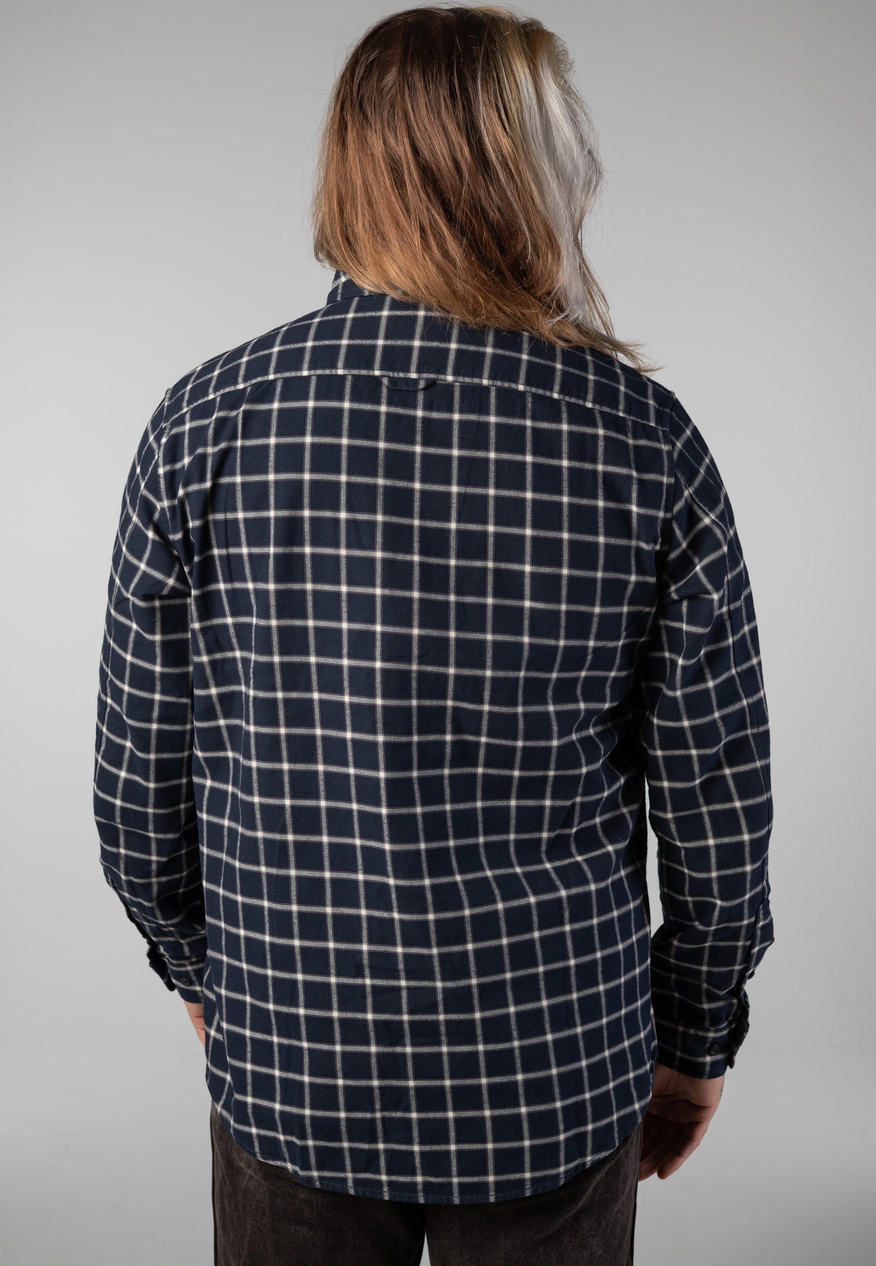 Fjällräven - Övik Flannel Dark Navy/Chalk White - Shirt | Men-Image