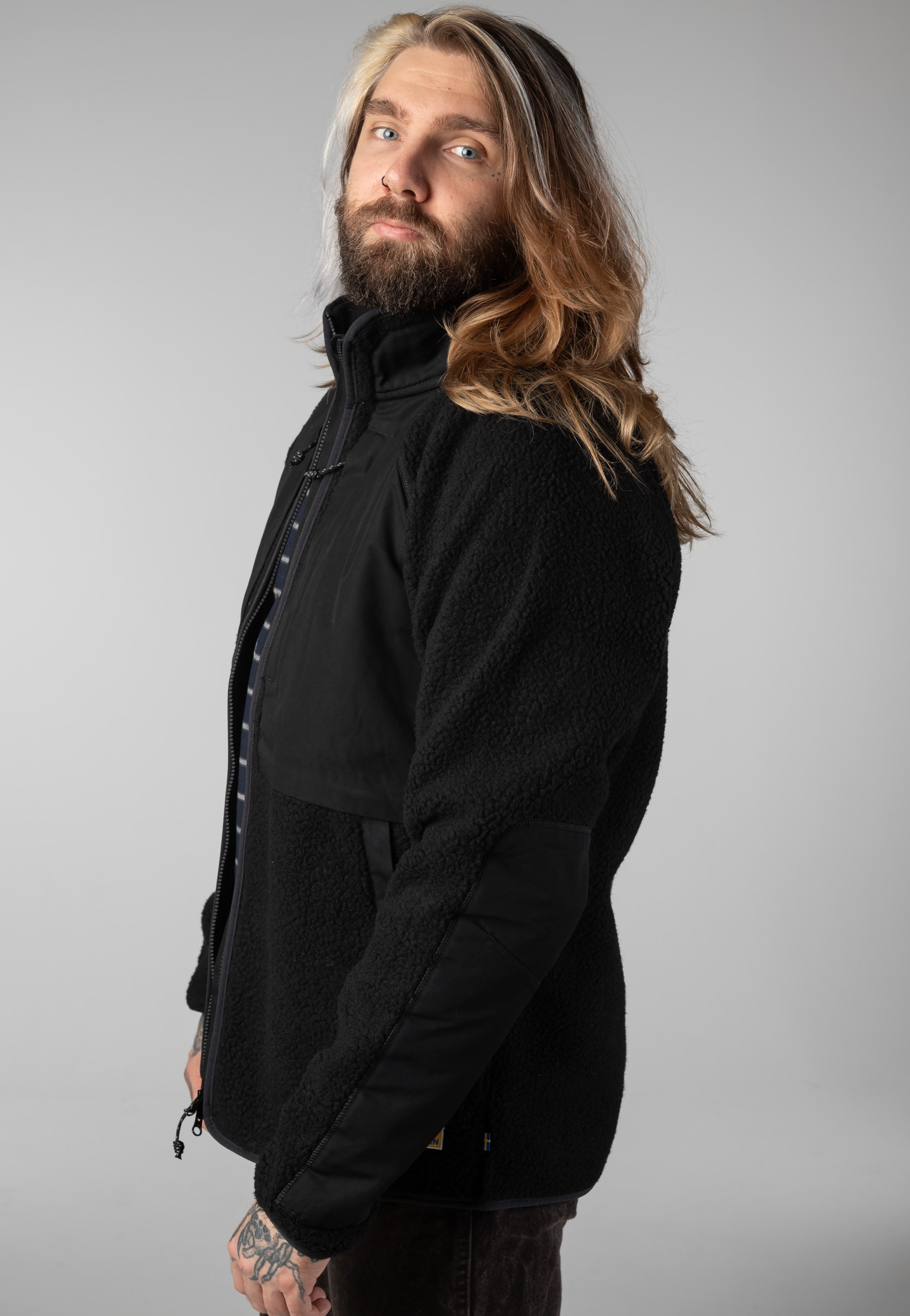Fjällräven - Vardag Pile Black/Black - Jacket | Men-Image