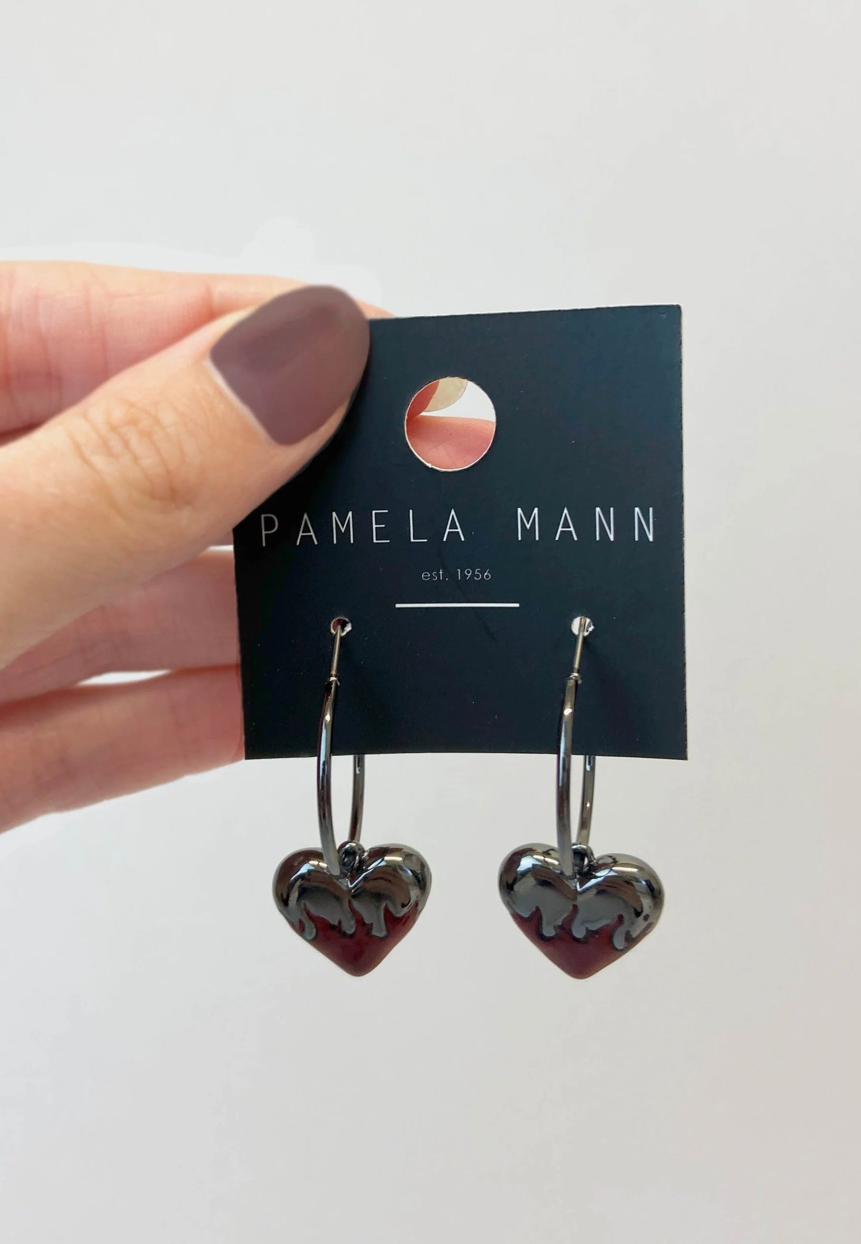 Pamela Mann - Flame Heart Hoop - Earrings | Women-Image