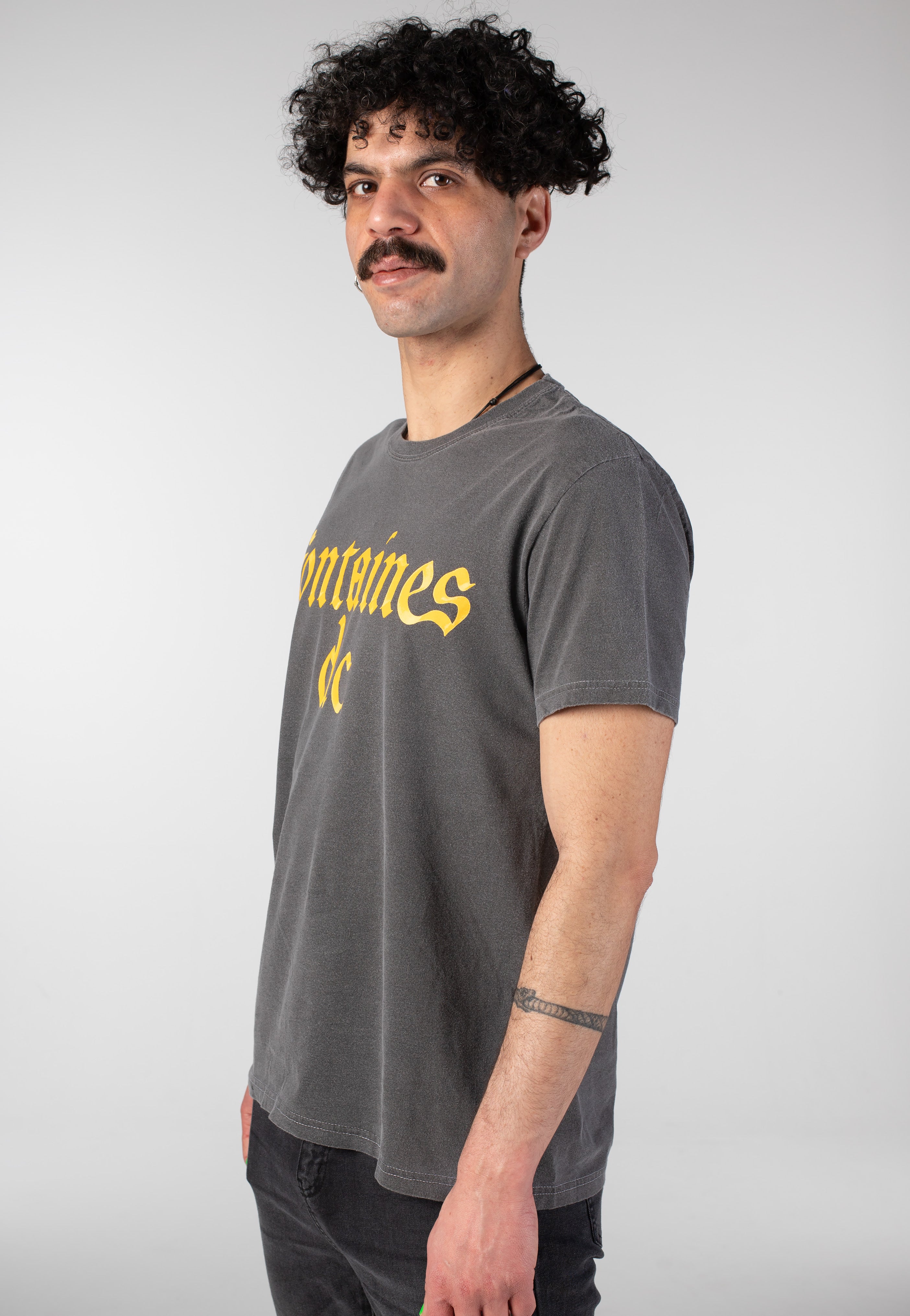 Fontaines D.C. - Gothic Logo Stone Wash - T-Shirt | Men-Image