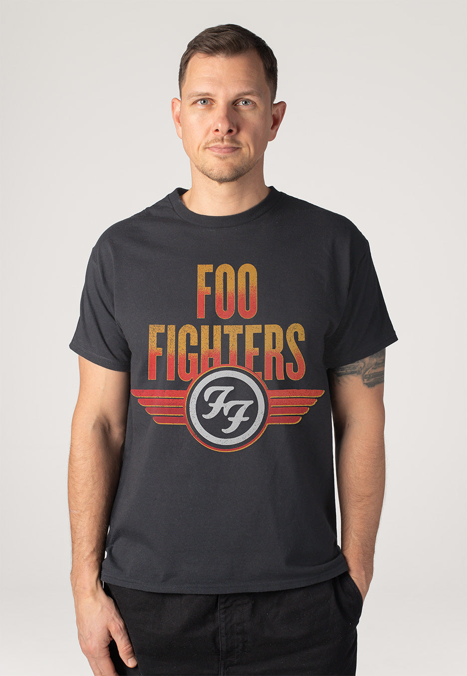 Foo Fighters - Wings Charcoal - T-Shirt | Men-Image