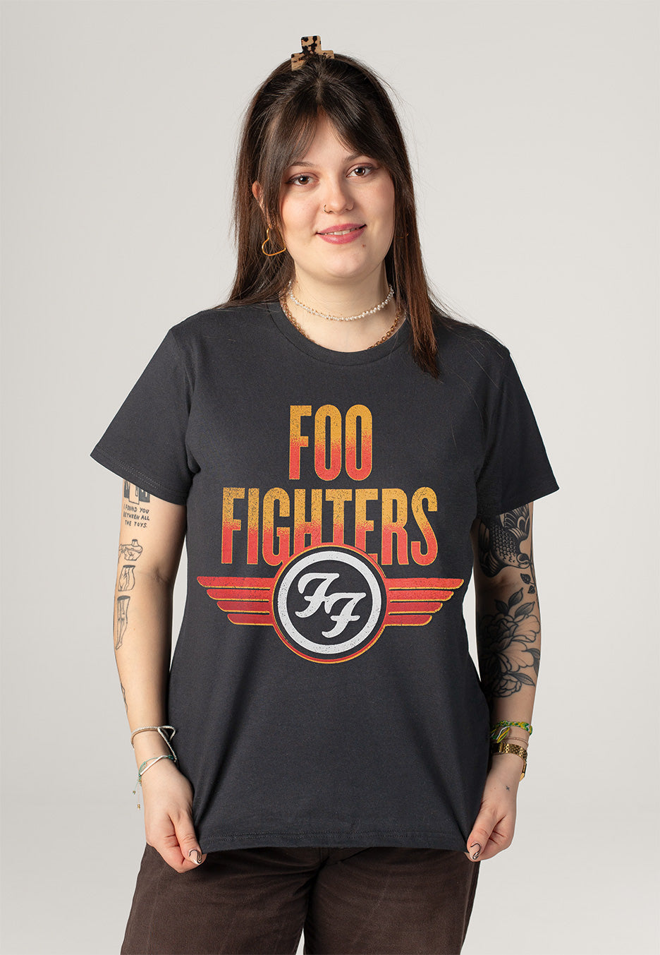 Foo Fighters - Wings Charcoal - T-Shirt | Women-Image
