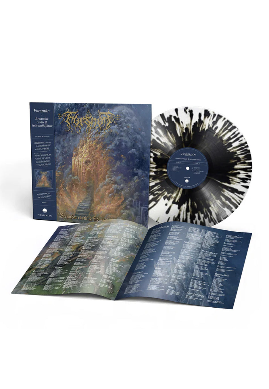 Forsmán Brenndar Rústir og Fuðrandi Fjörur Ltd. Clear w/ Black Splattered Vinyl | Neutral-Image