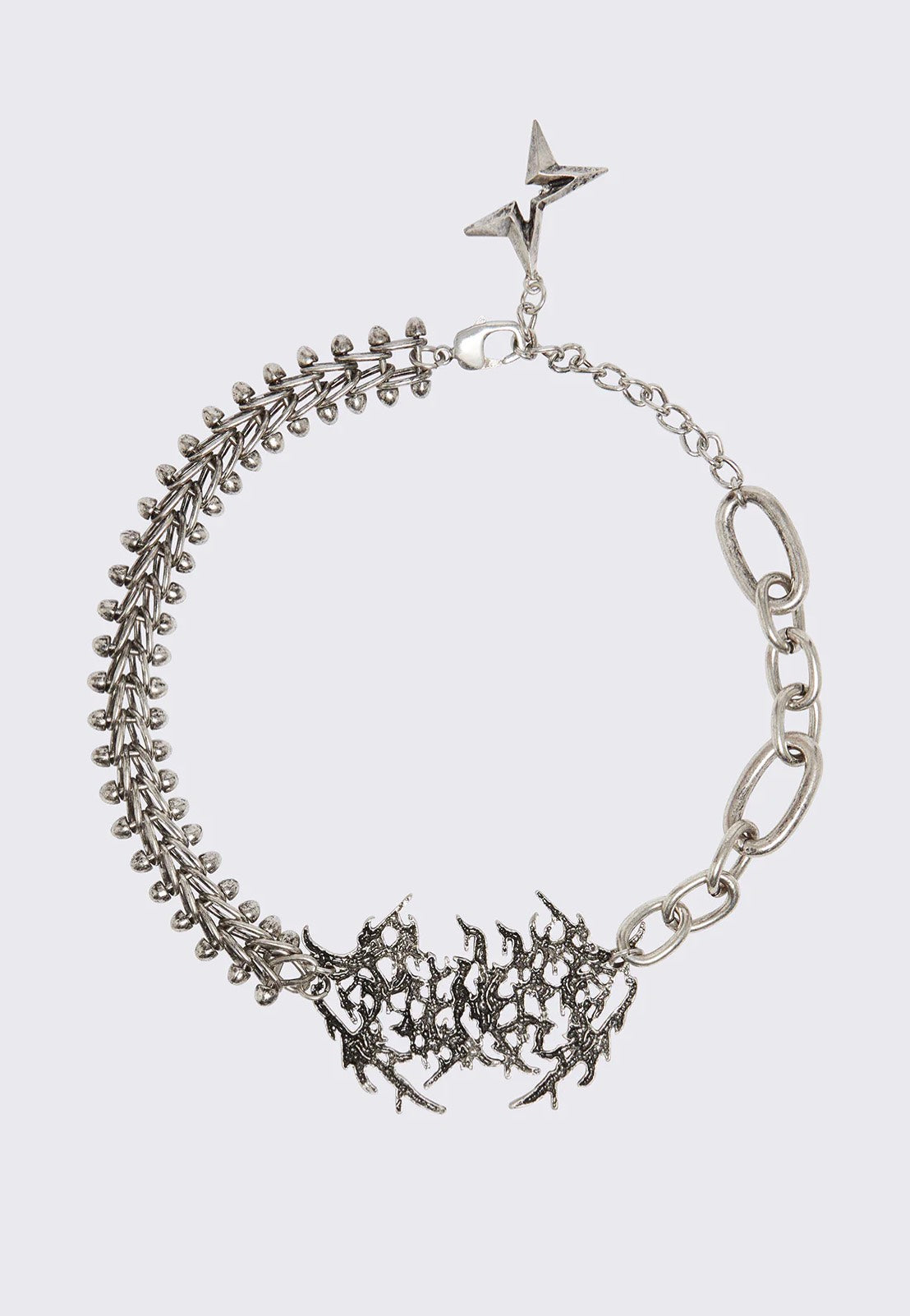 Minga London - Fortress Charm Silver - Necklace | Neutral-Image
