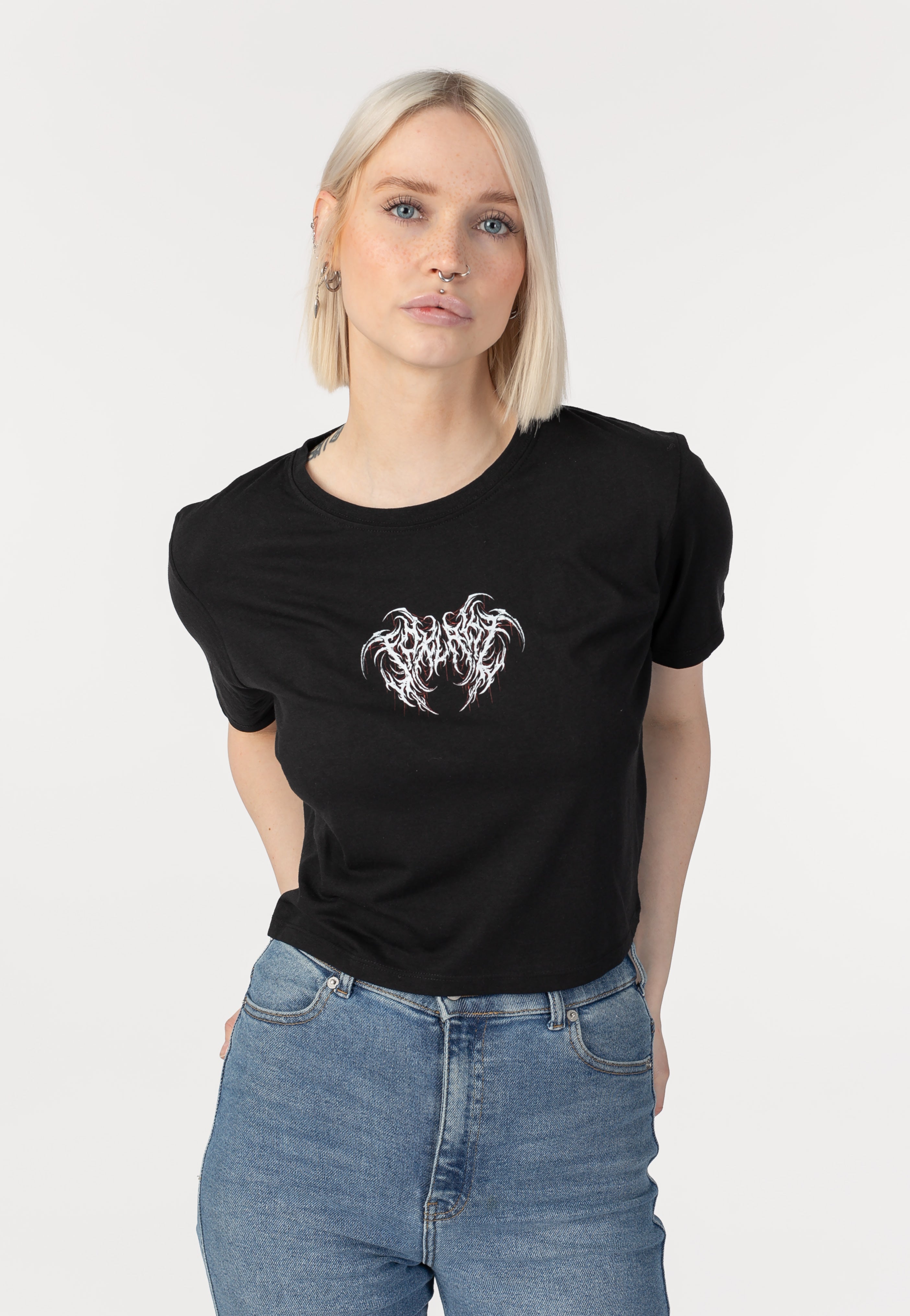 Fox Lake - Metal Logo Crop - Girly | Women-Image