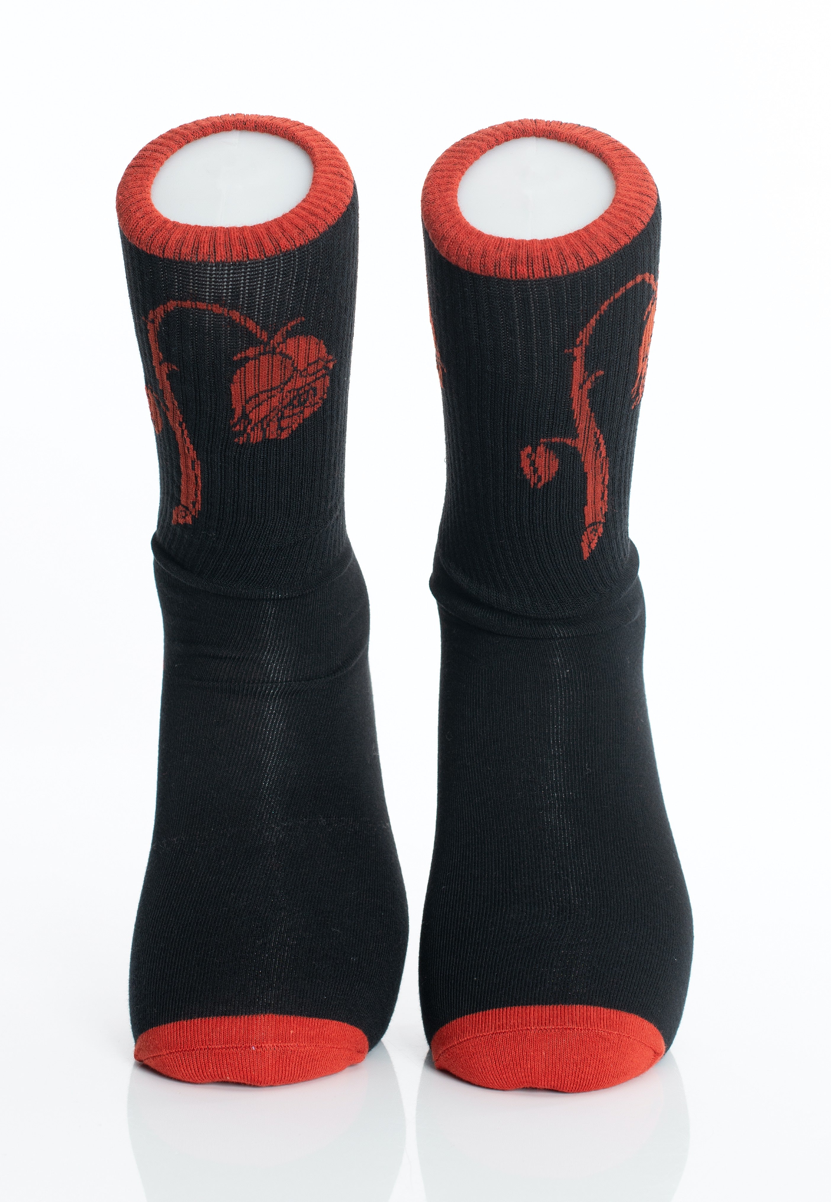 Foxblood - Foxblood Weeping Rose Black/Red - Socks | Neutral-Image