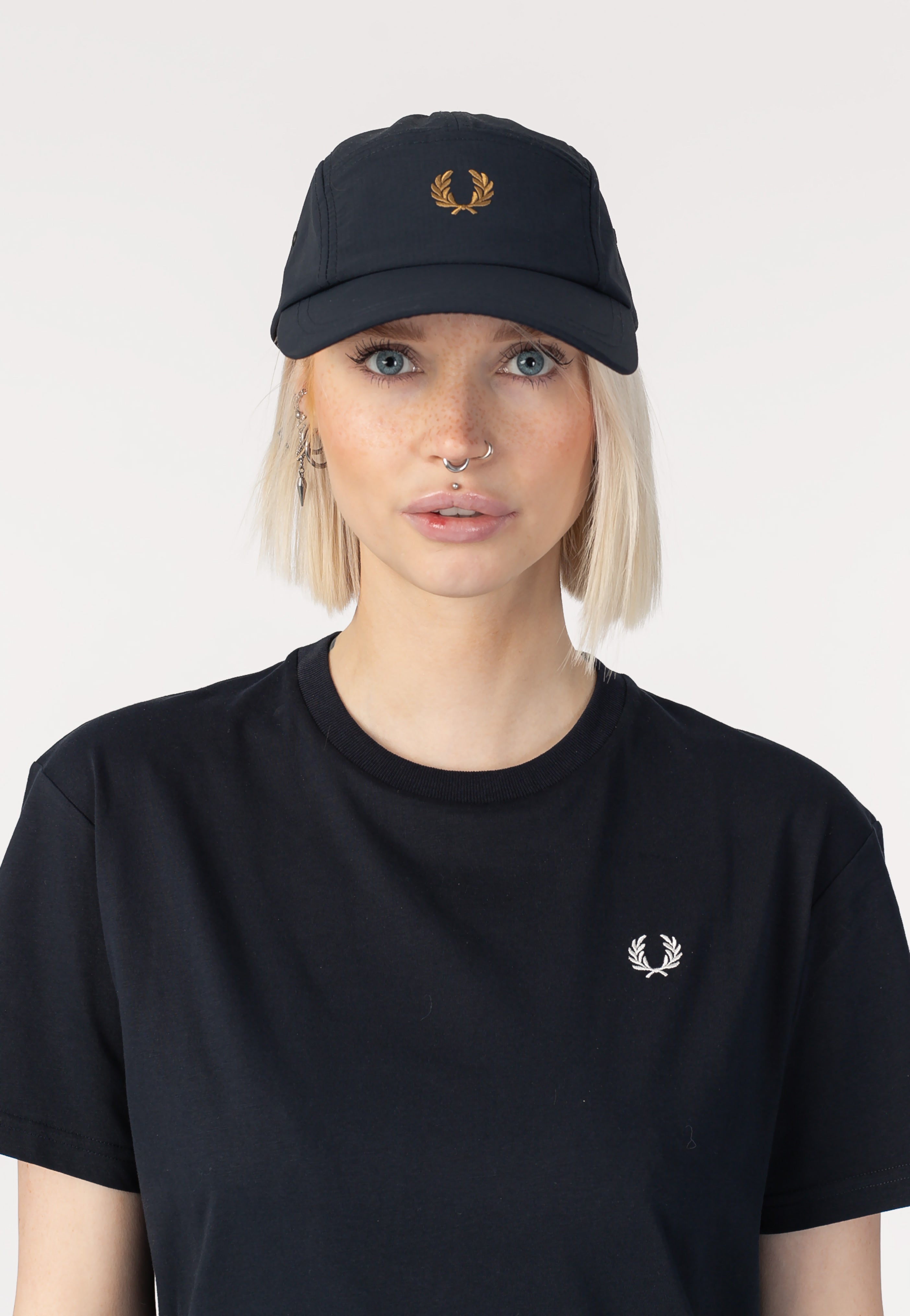 Fred Perry - 5 Panel Ripstop Navy - Cap | Neutral-Image