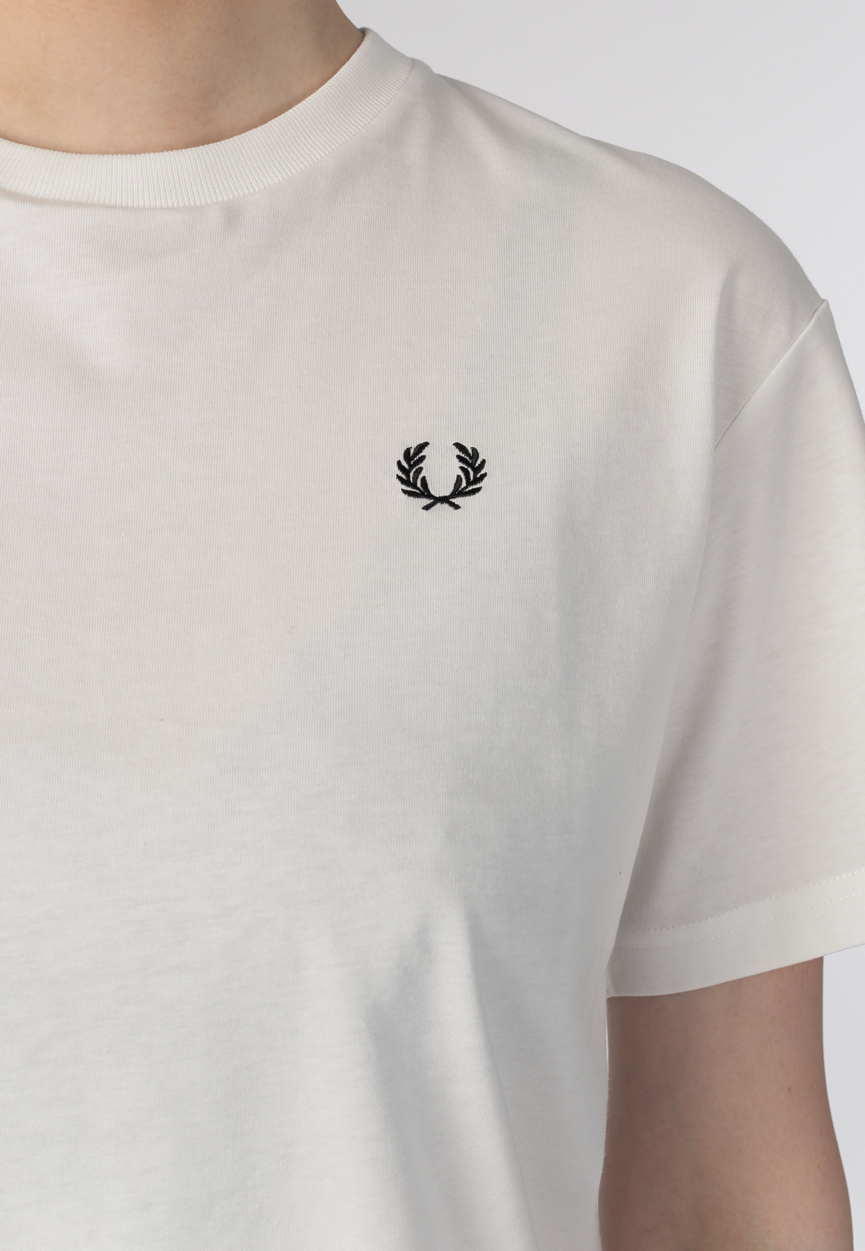 Fred Perry - Crew Neck Snow White - T-Shirt | Women-Image