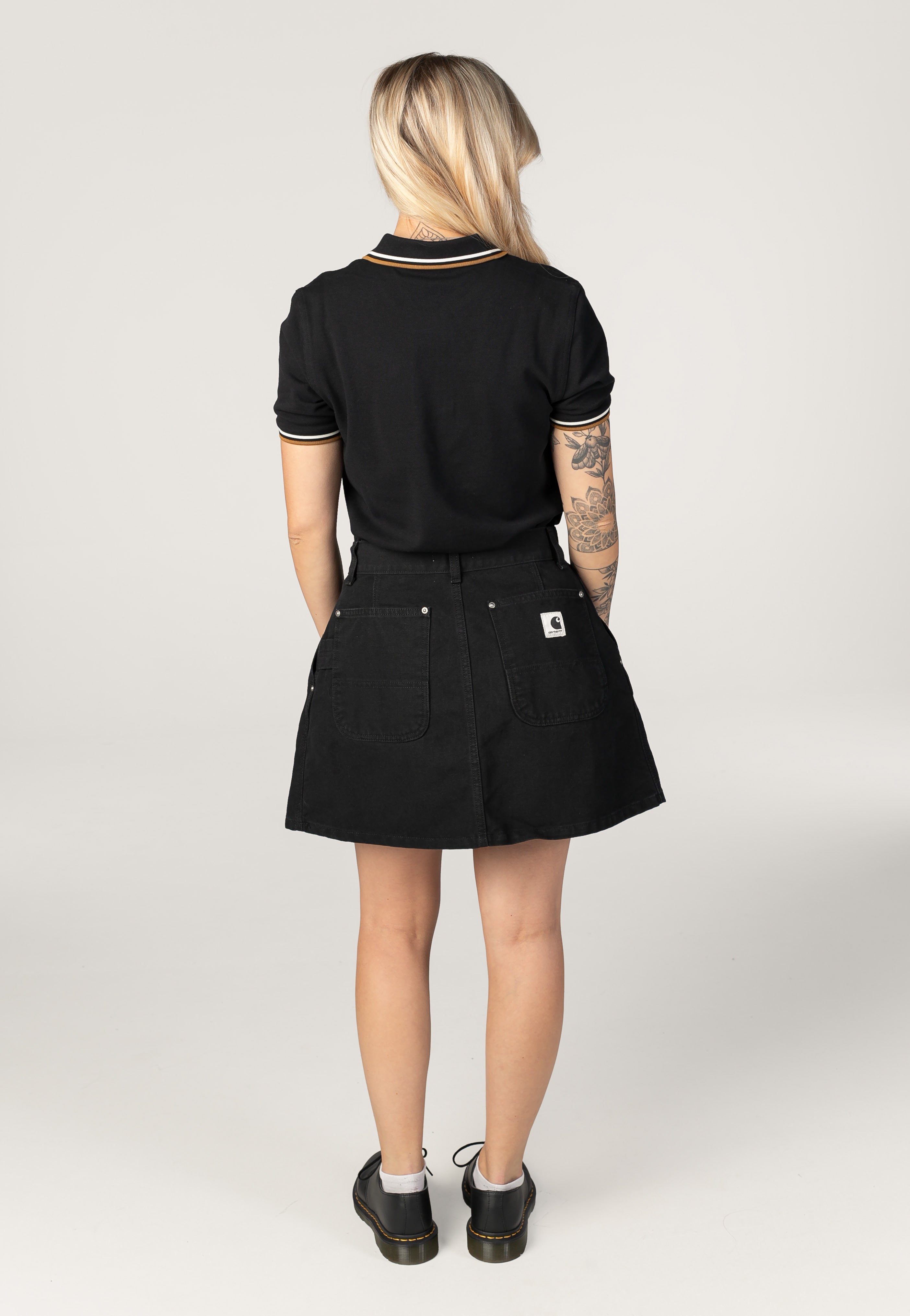 Fred Perry - Twin Tipped Black/Ecru/Dark Caramel - Polo | Women-Image