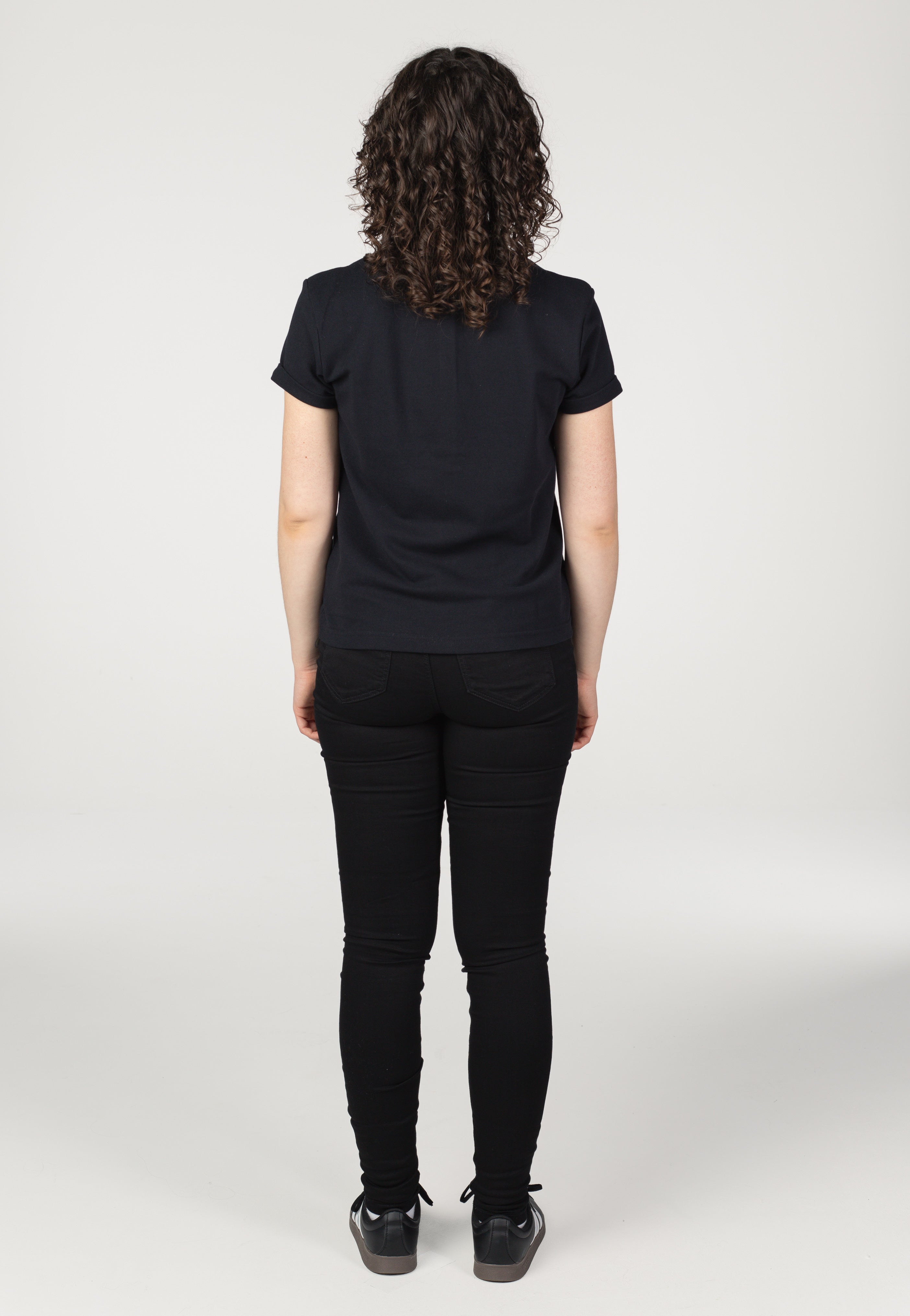 Fred Perry x Amy Winehouse - Tipped Black - Polo | Women-Image