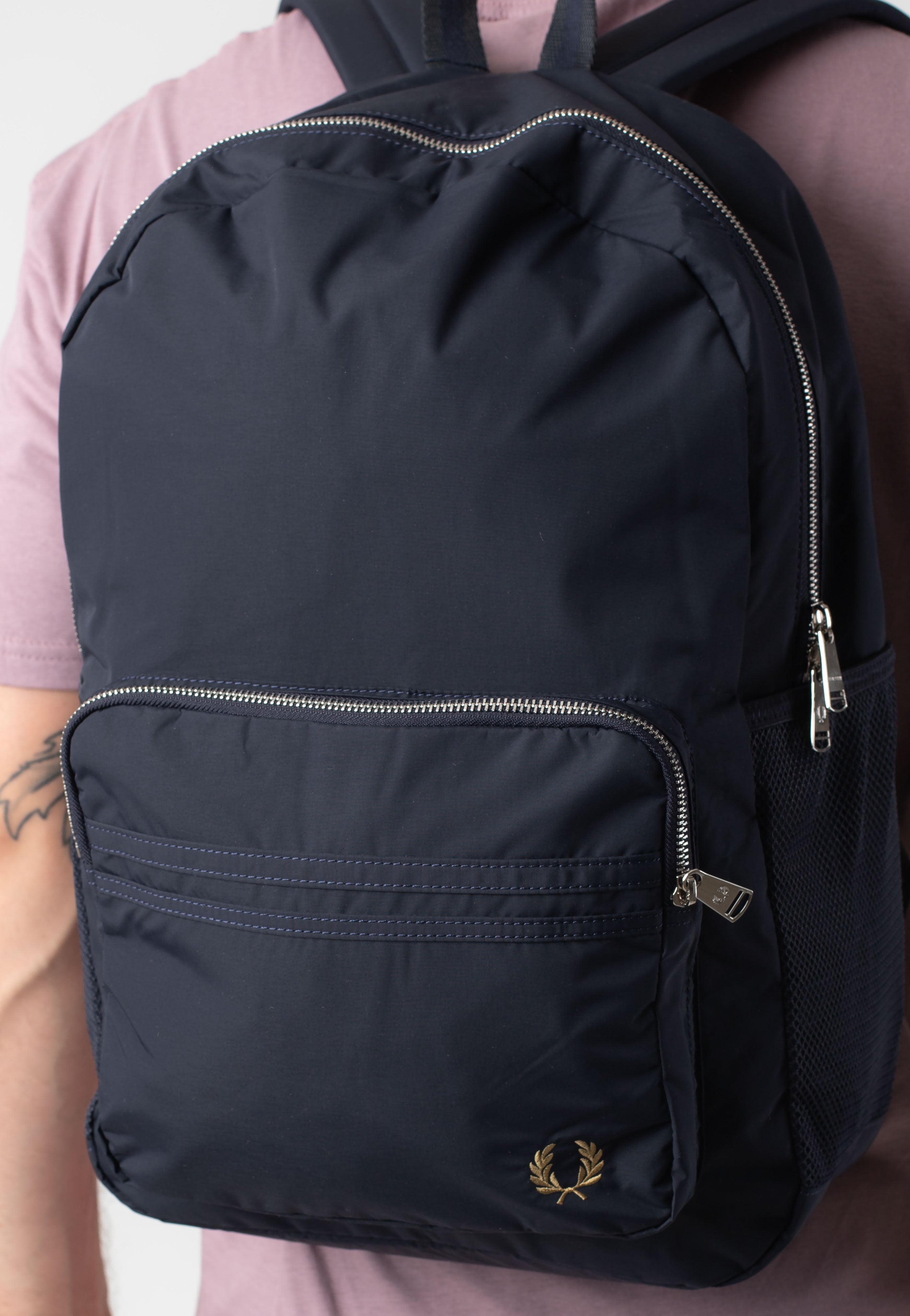 Fred Perry - Brentham Nylon Navy - Backpack | Neutral-Image