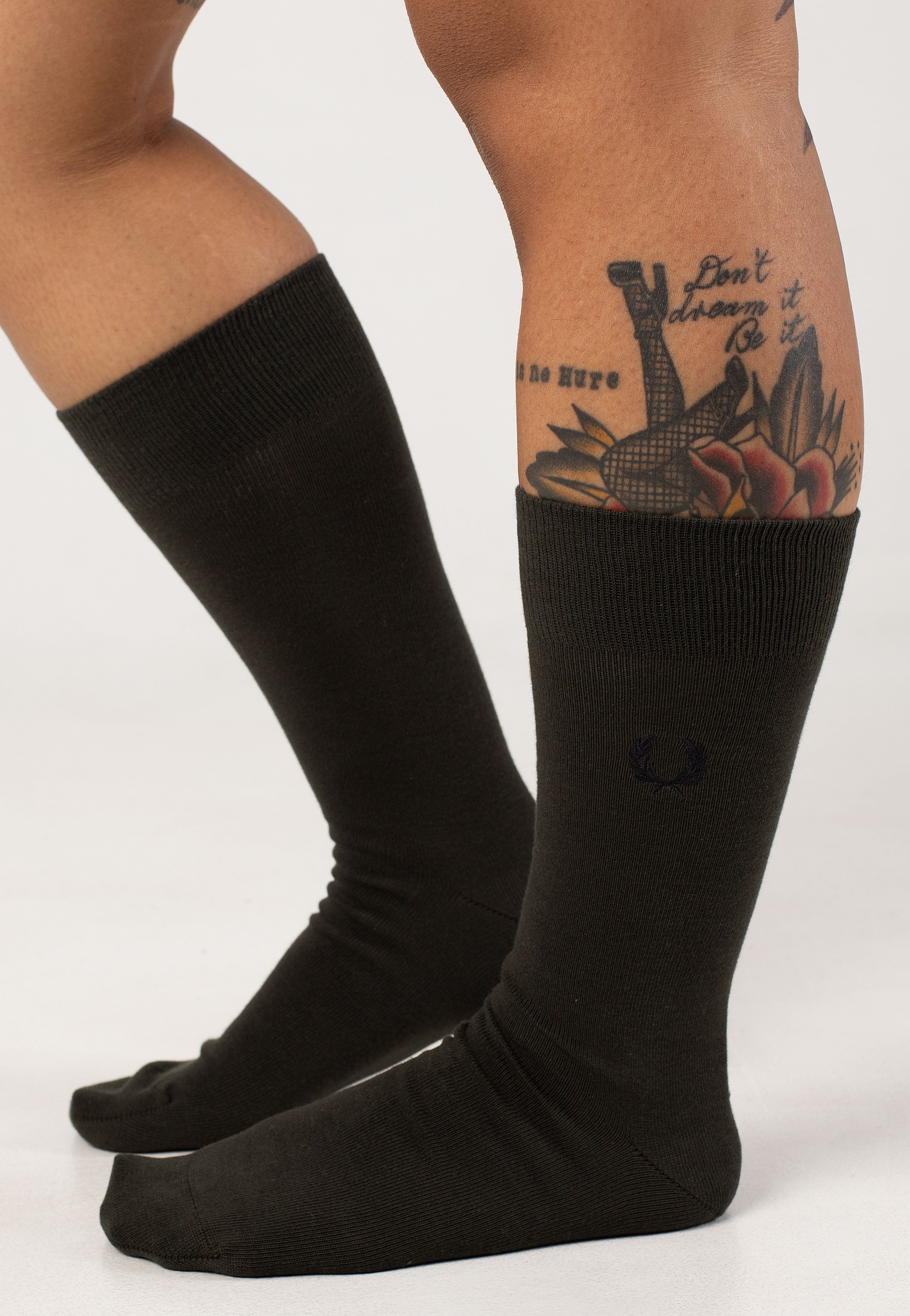 Fred Perry - Classic Laurel Wreath Field Green/ Navy - Socks | Women-Image