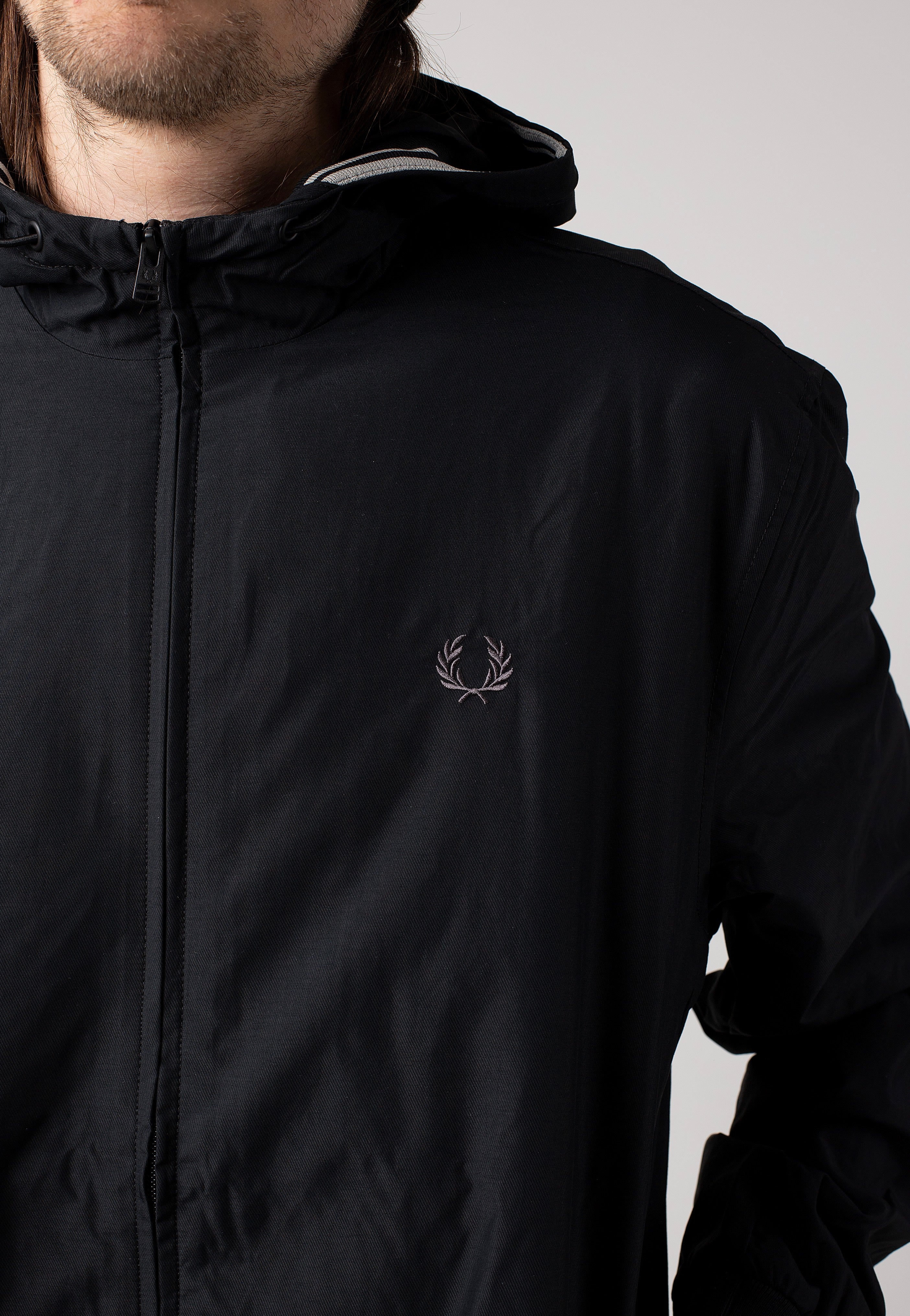 Fred Perry - Hooded Brentham Black - Jacket | Men-Image