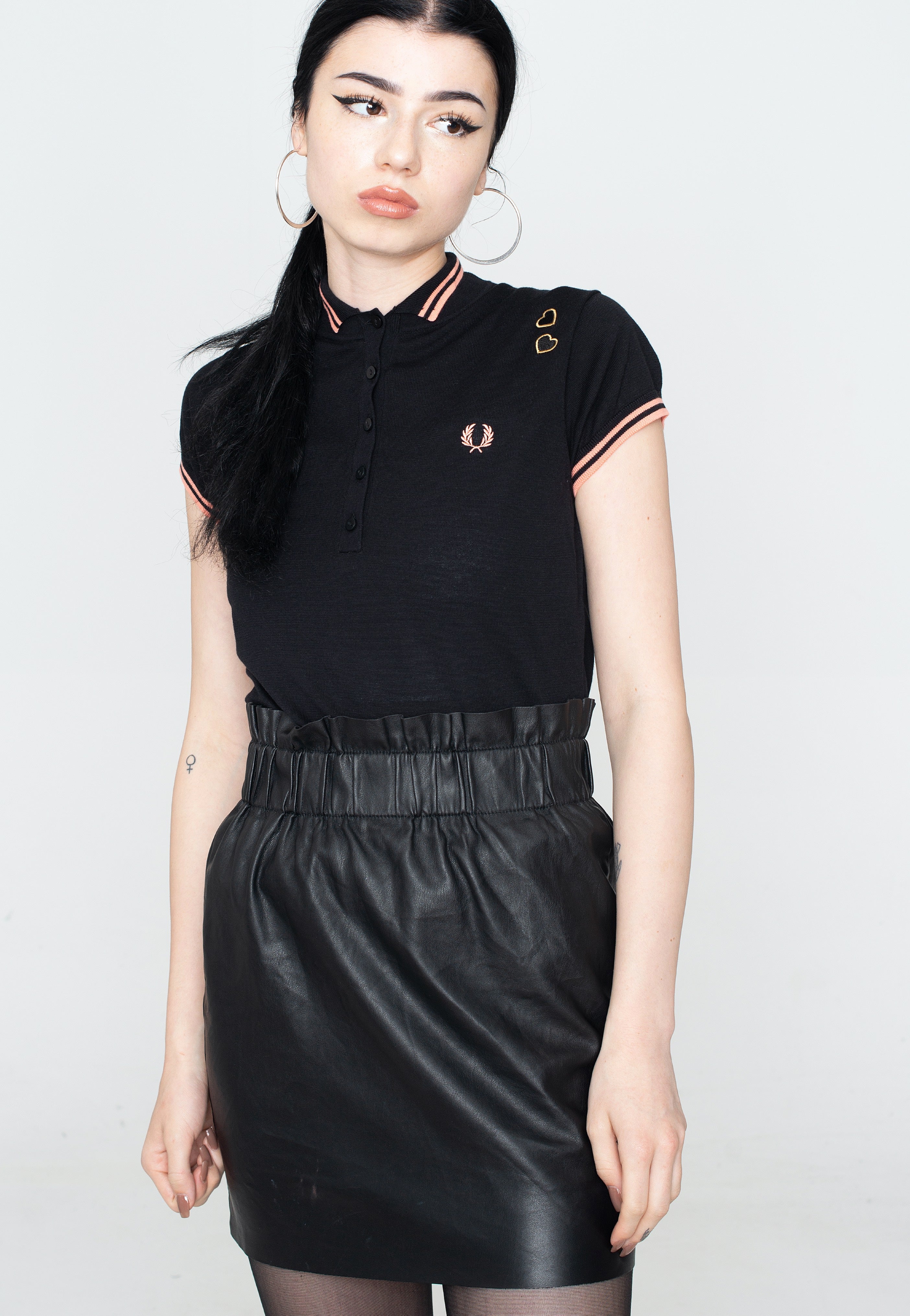 Fred Perry x Amy Winehouse - Knitted Black - Polo | Women-Image