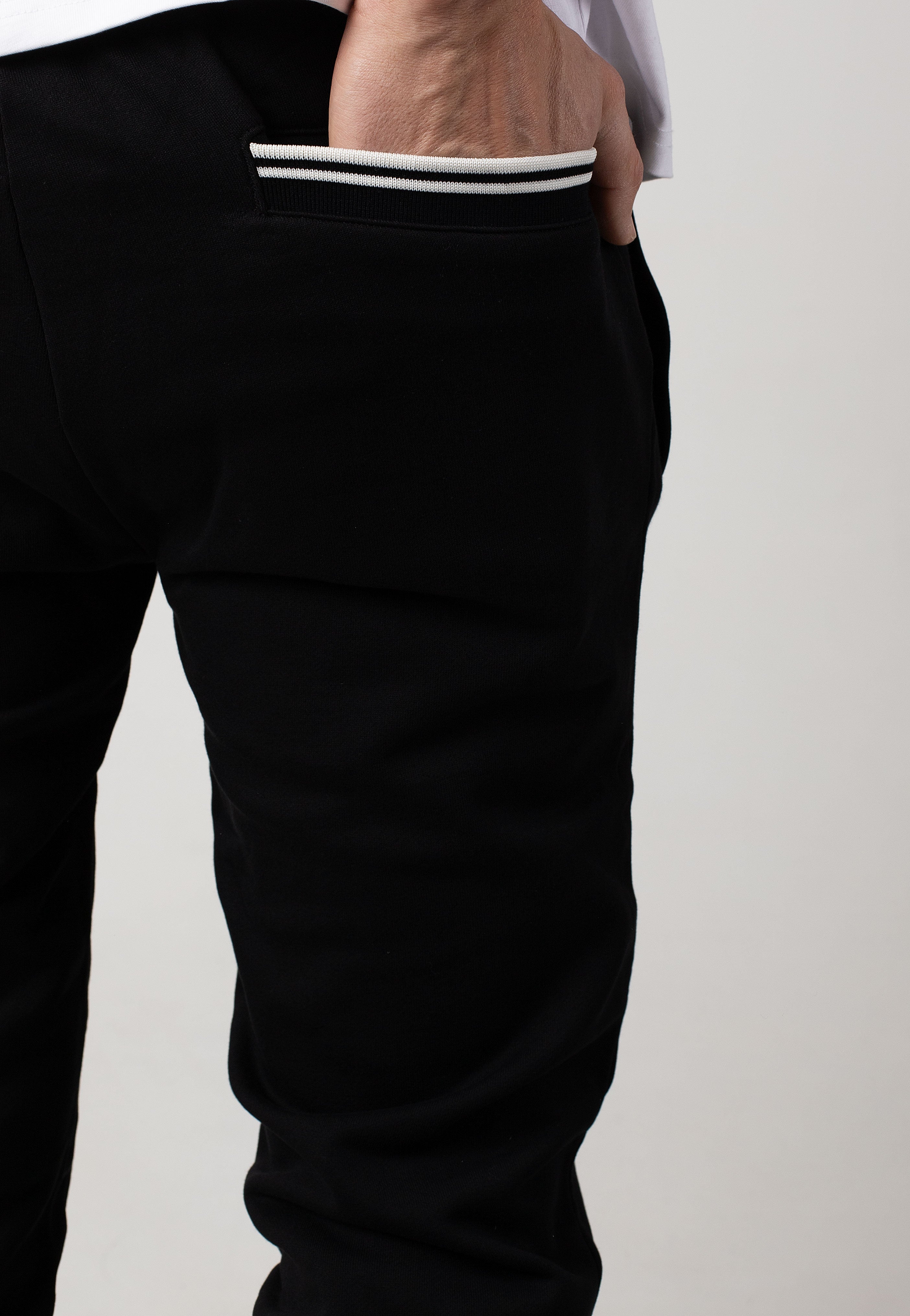 Fred Perry - Loopback Black - Sweat Pants | Men-Image