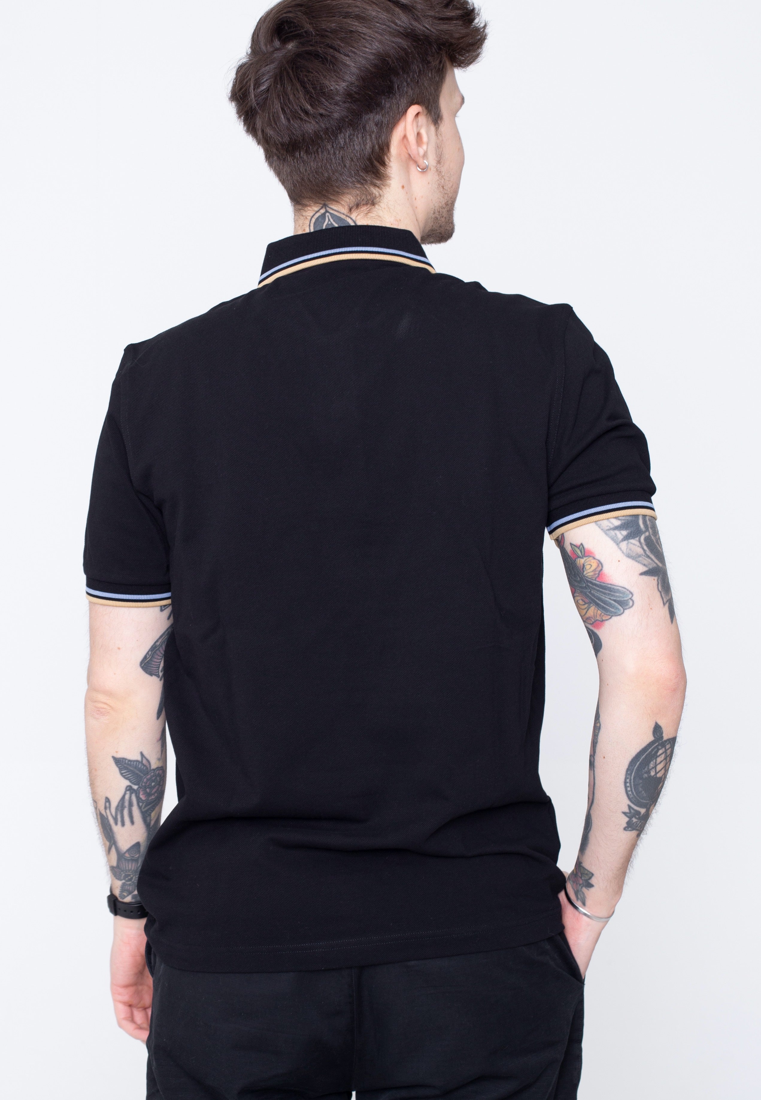 Fred Perry - Twin Tipped Black/Sky/Desert - Polo | Men-Image