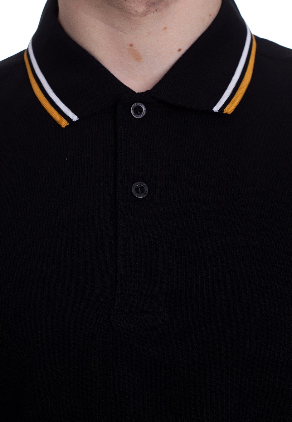 Fred Perry - Twin Tipped Black/Wht/Gold - Polo | Men-Image