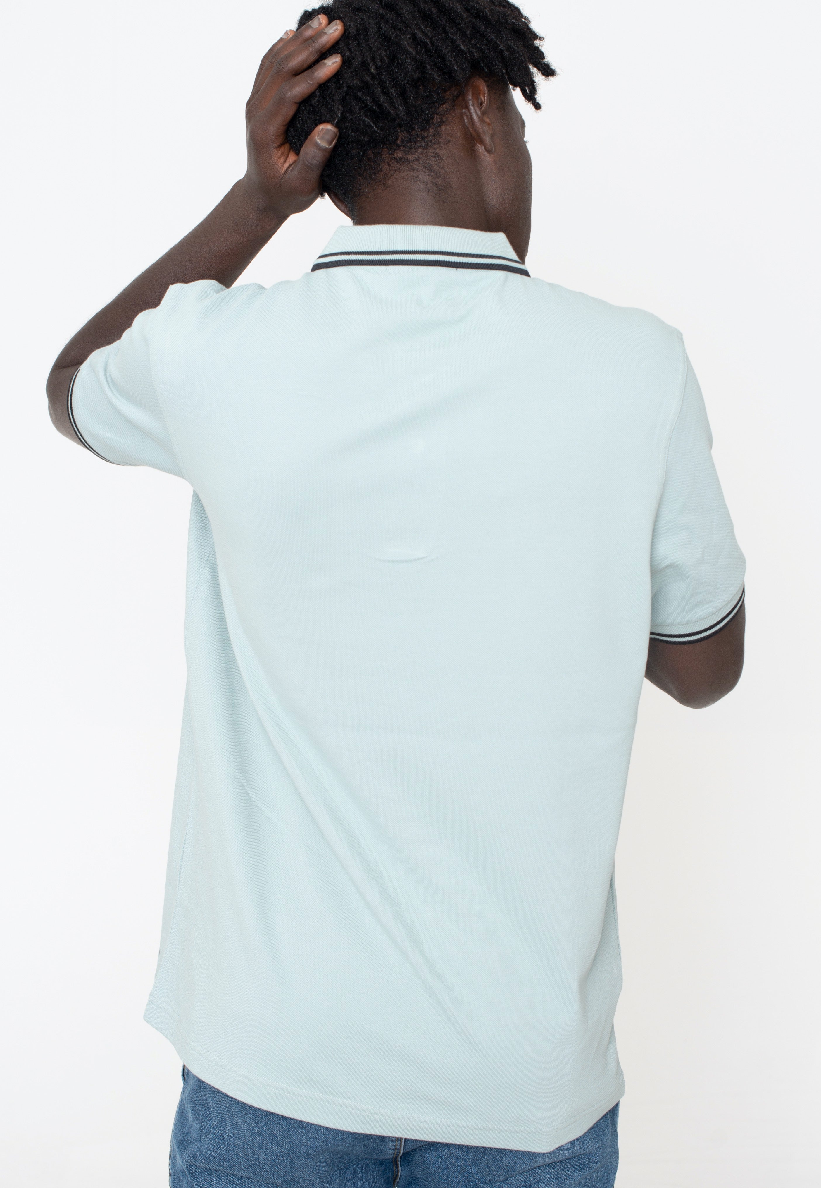 Fred Perry - Twin Tipped Silver Blue/Black - Polo | Men-Image
