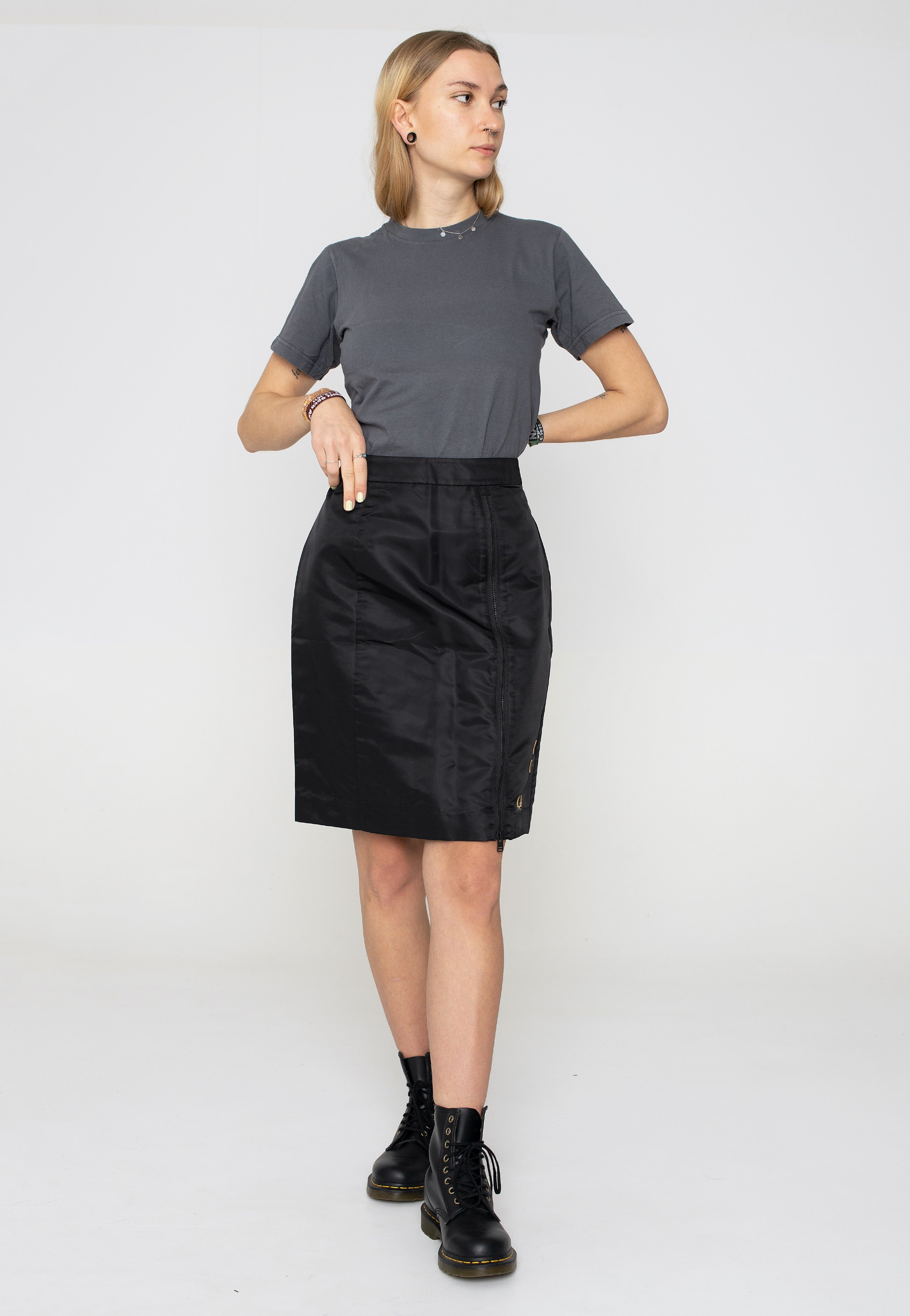 Fred Perry x Amy Winehouse - Zip Detail Black - Skirt