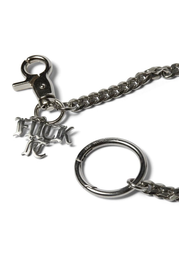 HUF Fuck It Wallet Silver Chains | Neutral-Image