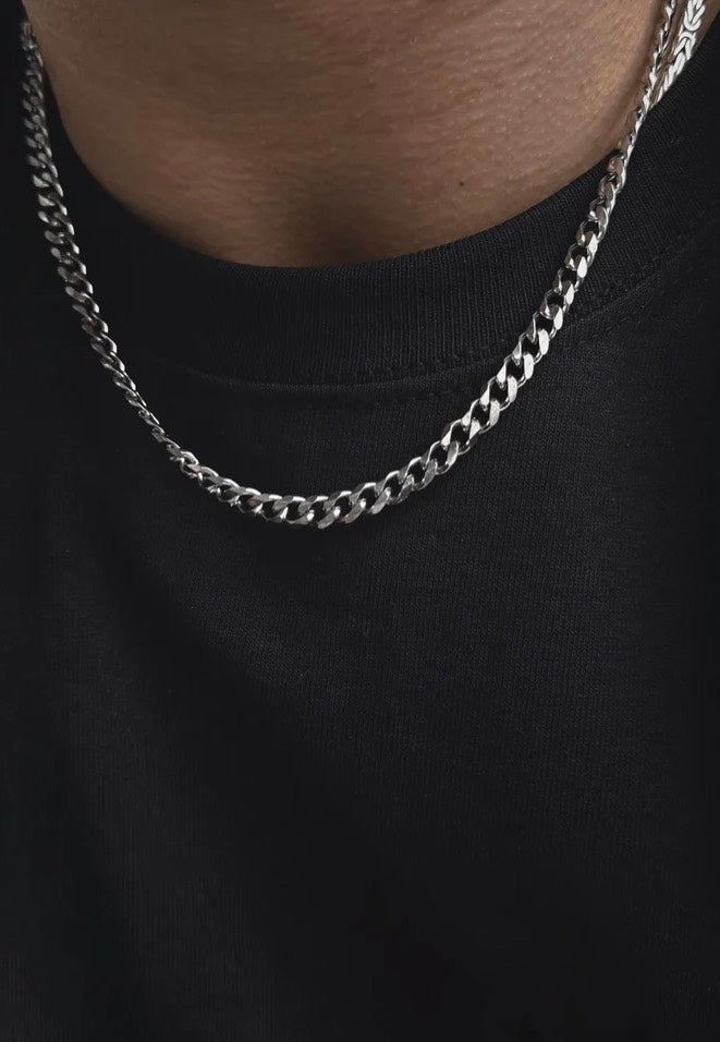 Fainz Cuban Link Silver Náhrdelník | Neutral-Image