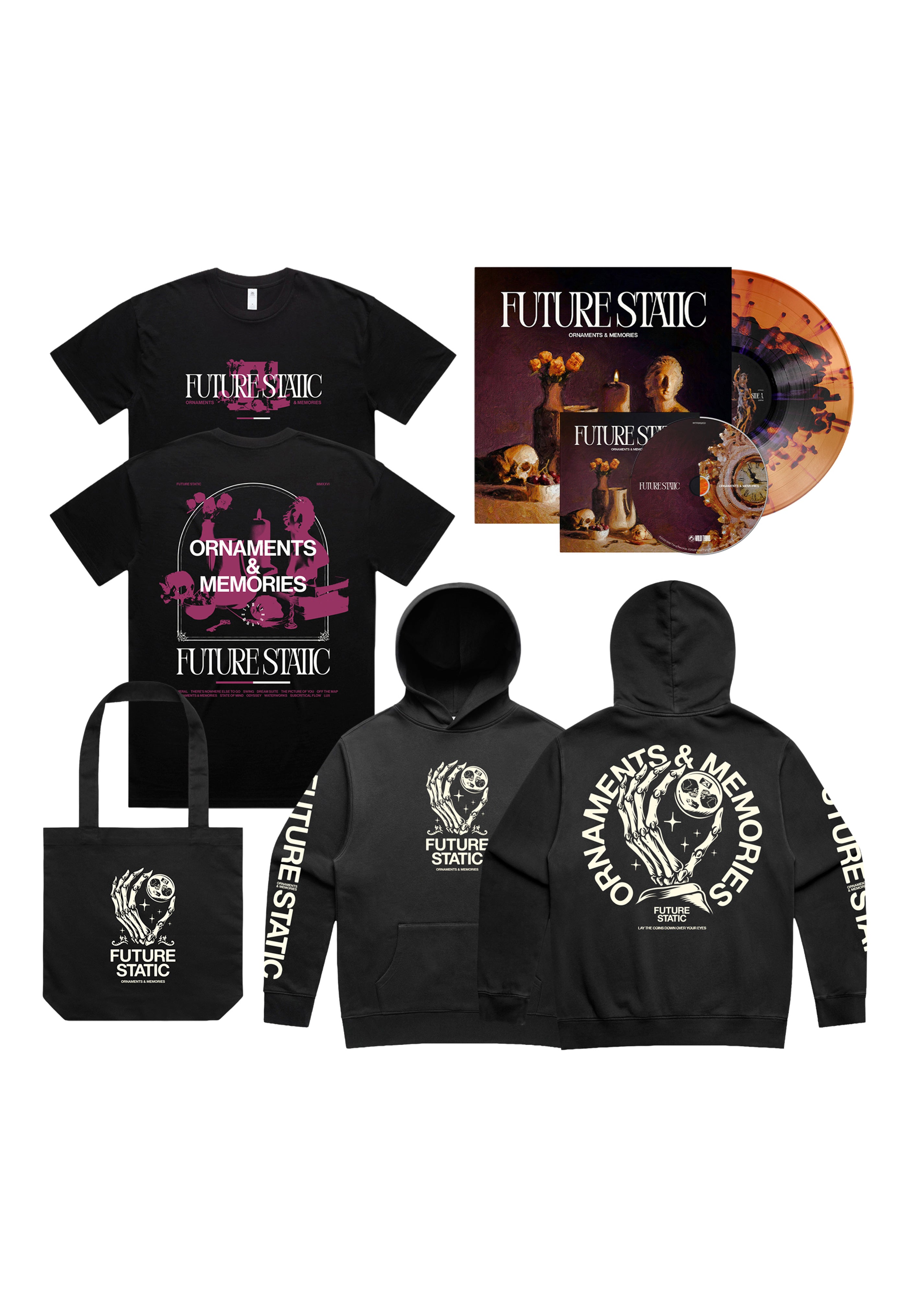 Future Static - Ornaments & Memories T-Shirt + Hoodie + Bag + CD + Vinyl - Special Pack