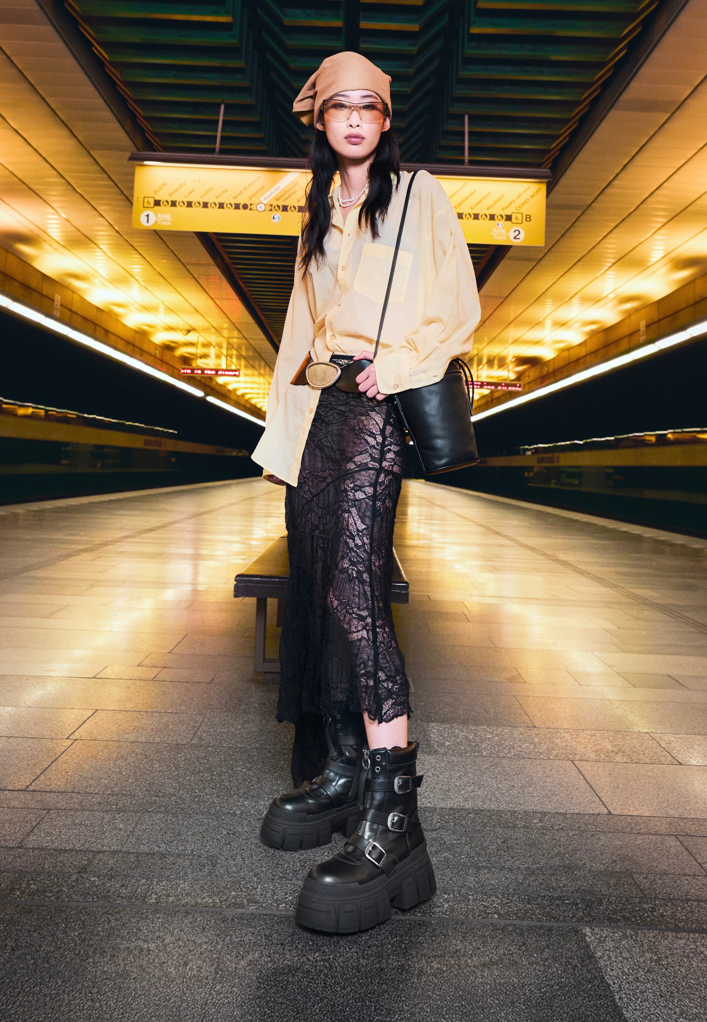 Buffalo - Gospher Biker Hi Zip Vegan Nappa Black - Girl Shoes | Women-Image