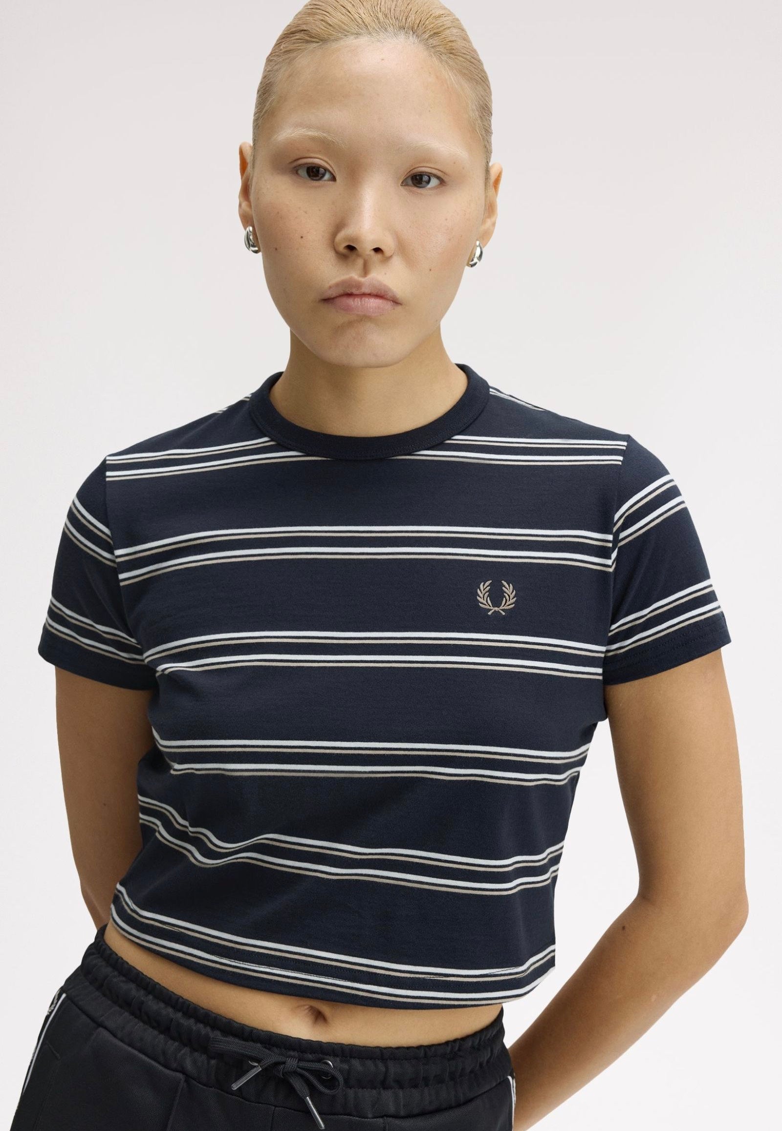 Fred Perry - Striped Navy - T-Shirt | Women-Image