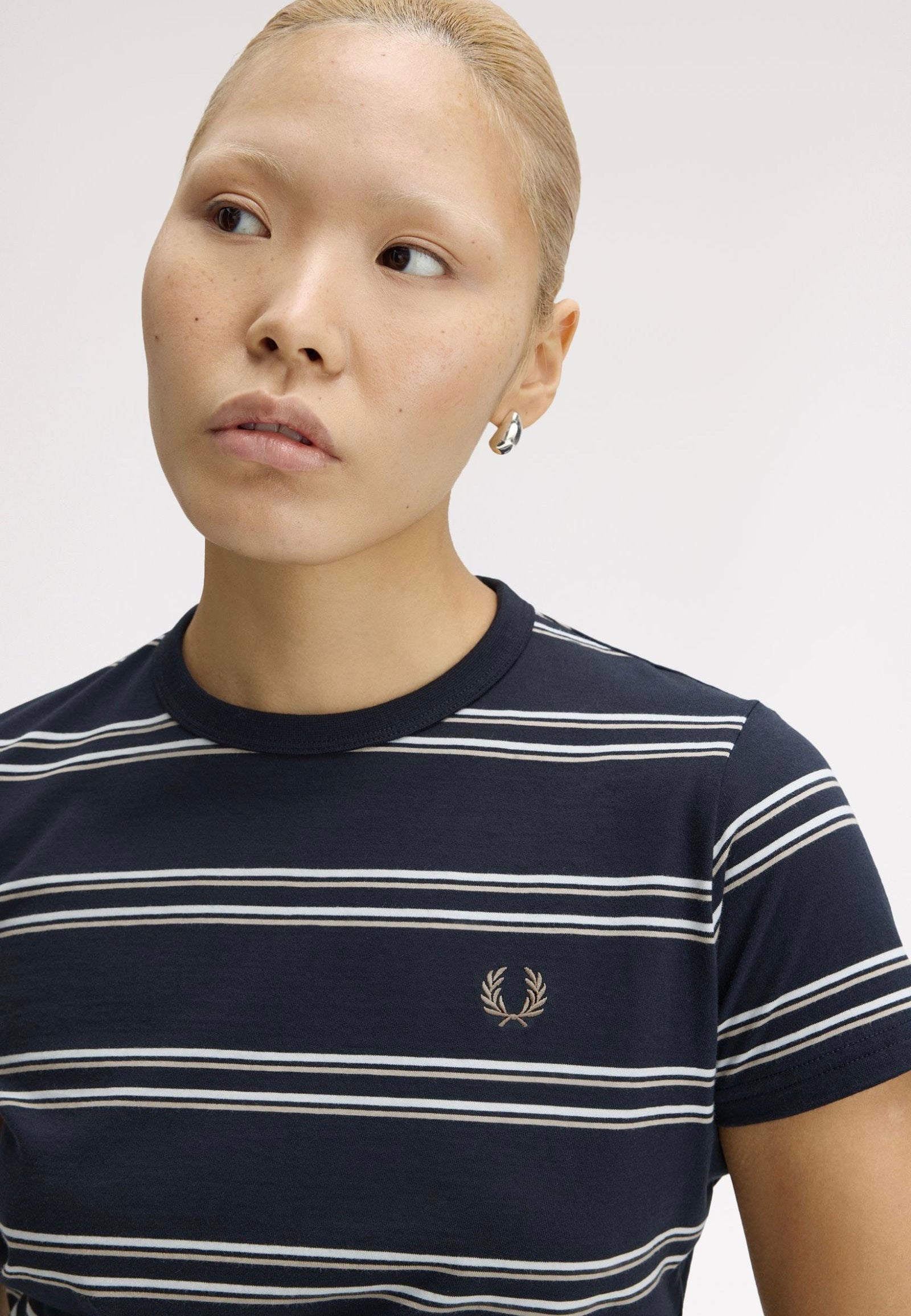 Fred Perry - Striped Navy - T-Shirt | Women-Image