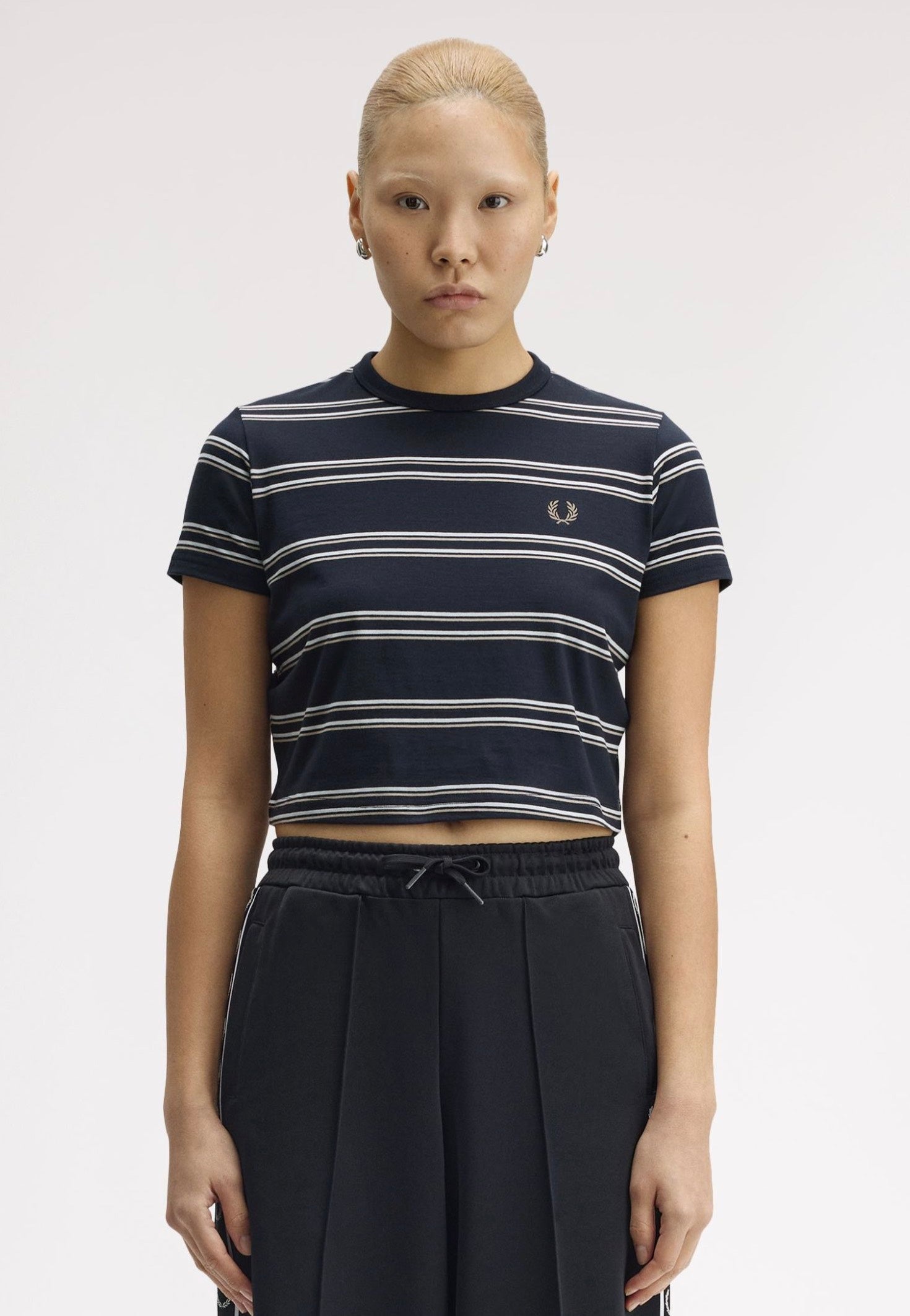 Fred Perry - Striped Navy - T-Shirt | Women-Image