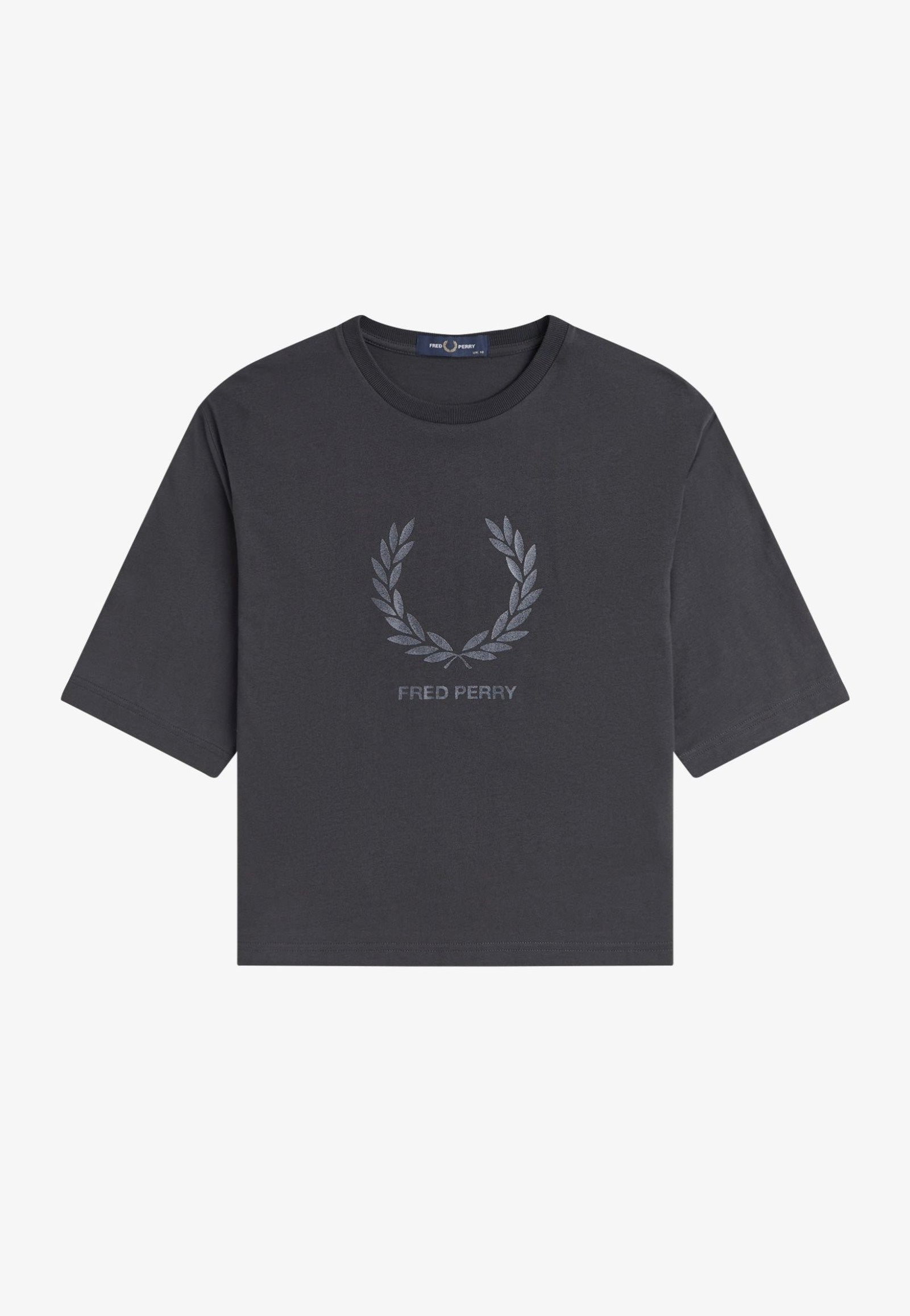 Fred Perry - Glitter Print Anchor Grey - T-Shirt | Women-Image