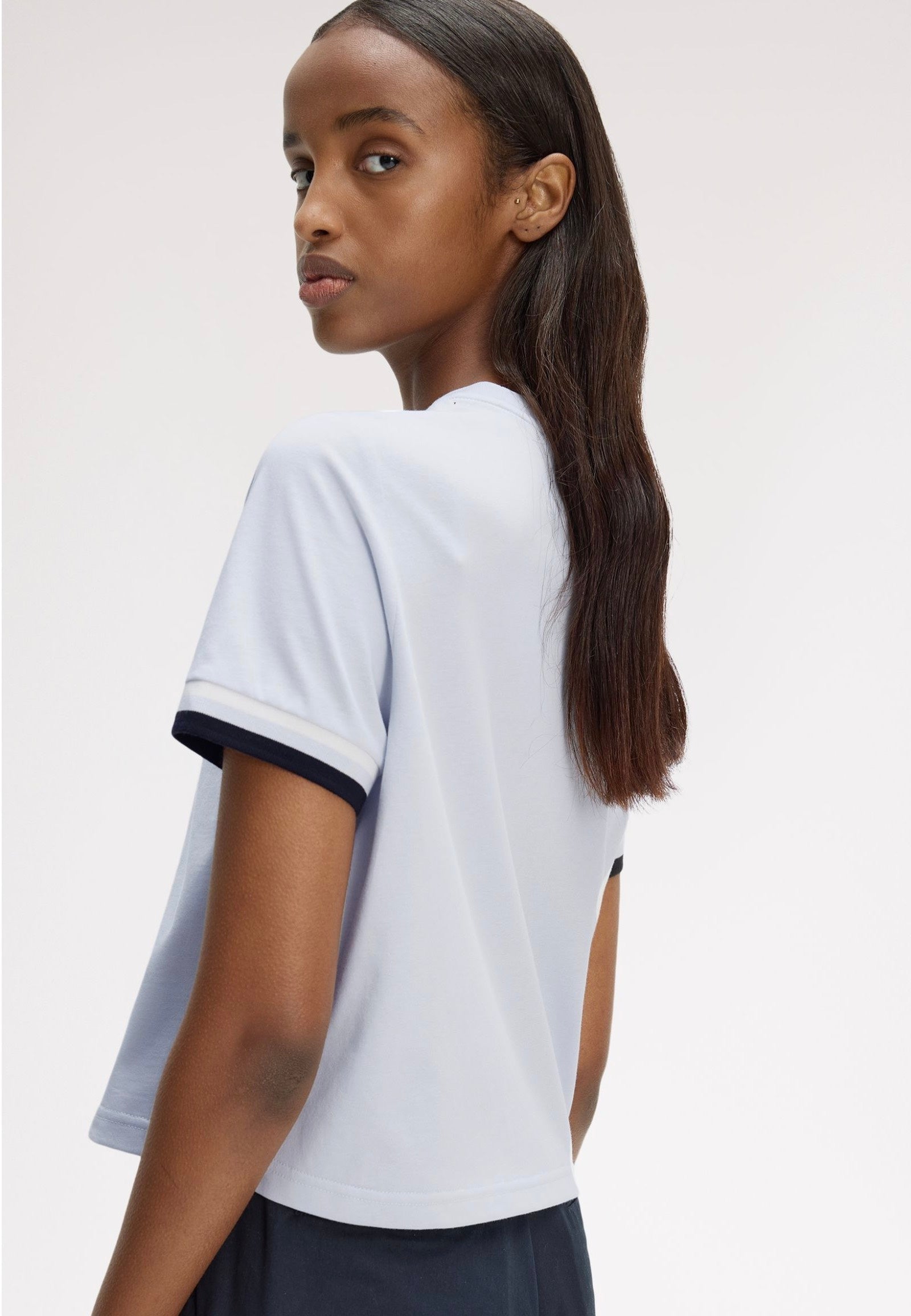 Fred Perry - Bold Tipped Dusky Blue - T-Shirt | Women-Image