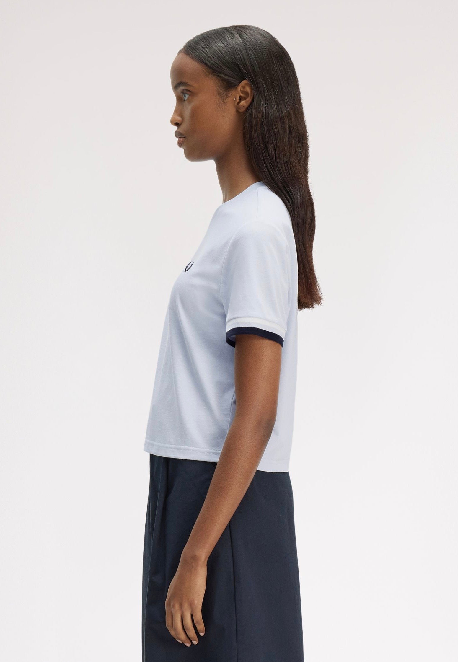 Fred Perry - Bold Tipped Dusky Blue - T-Shirt | Women-Image