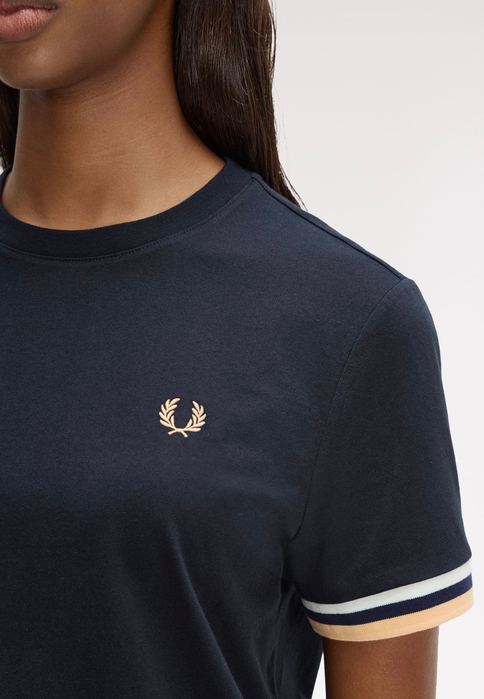 Fred Perry - Bold Tipped Navy - T-Shirt | Women-Image