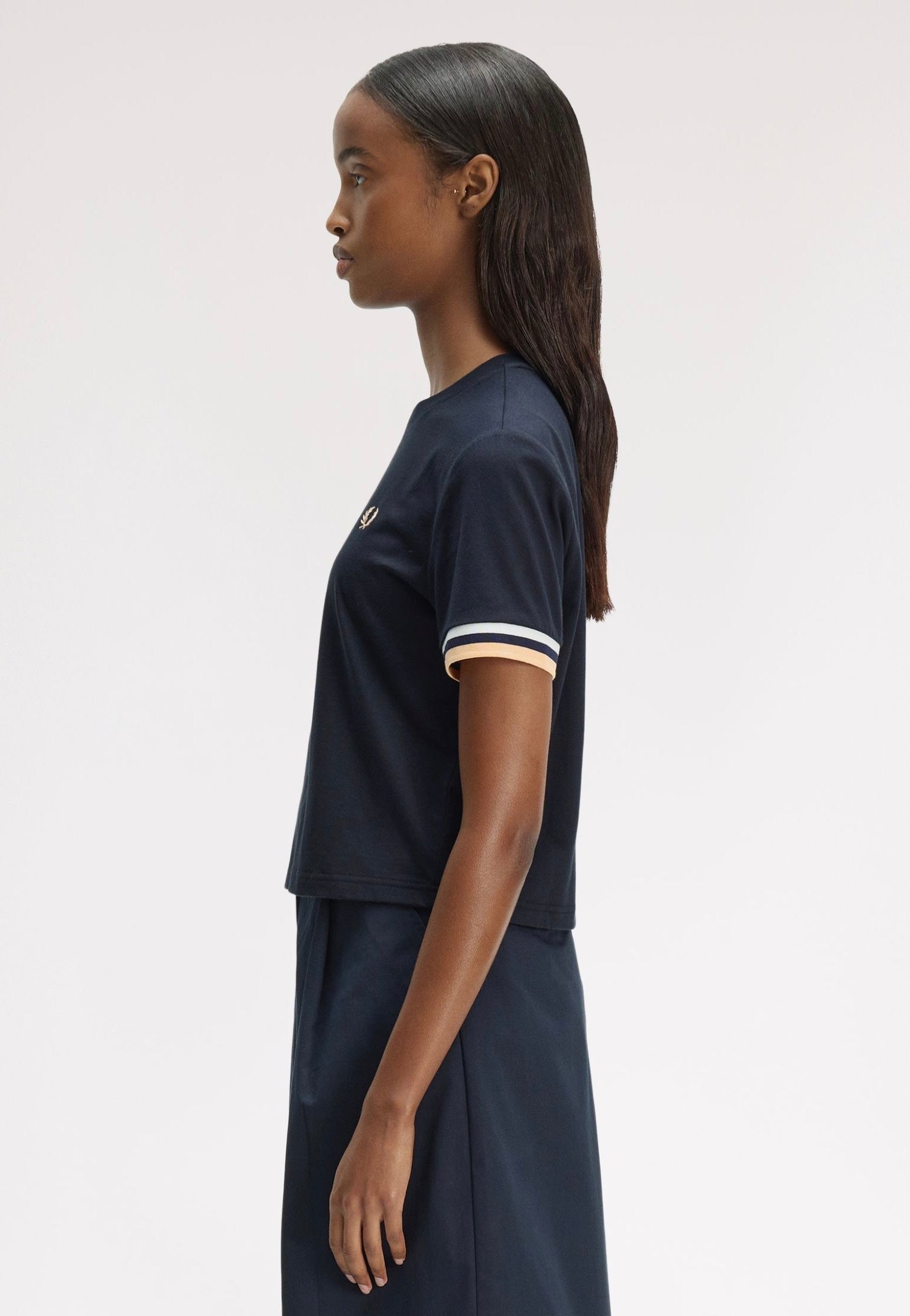 Fred Perry - Bold Tipped Navy - T-Shirt | Women-Image