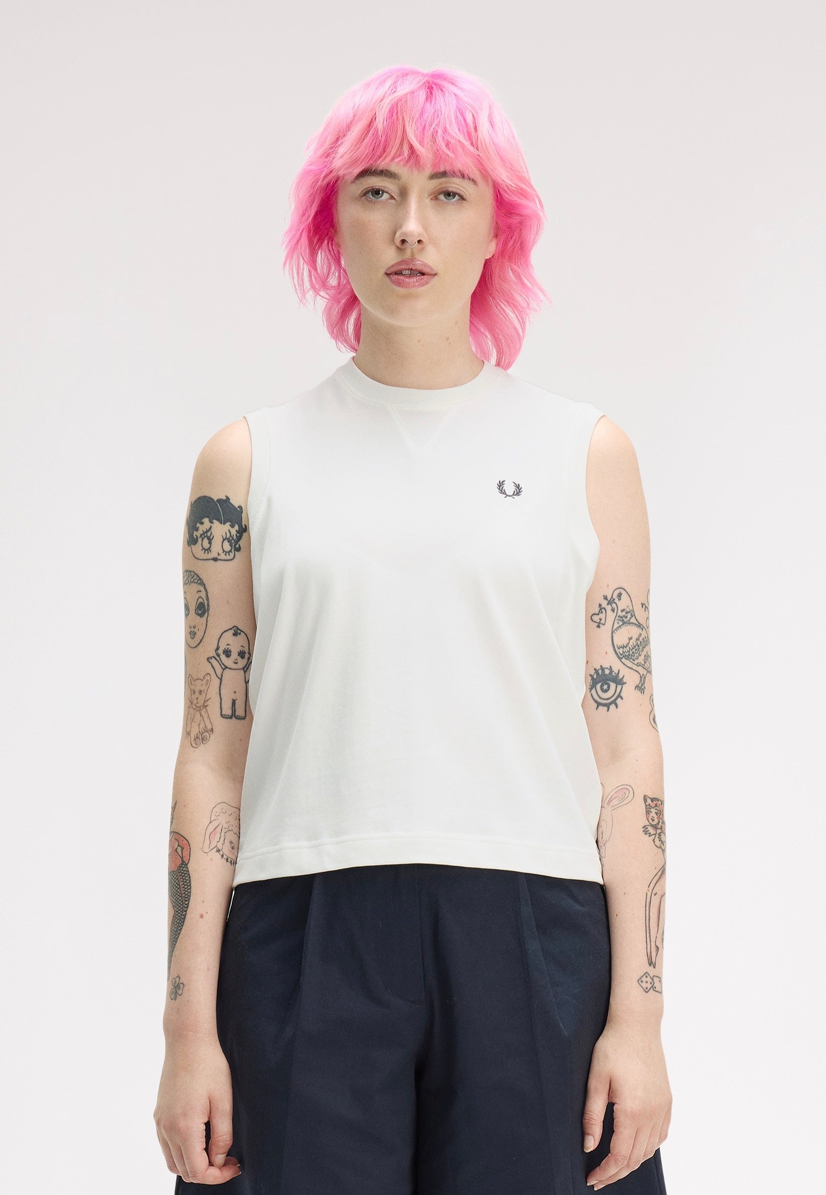 Fred Perry - Peached Jersey Snow White - Tank | Women-Image