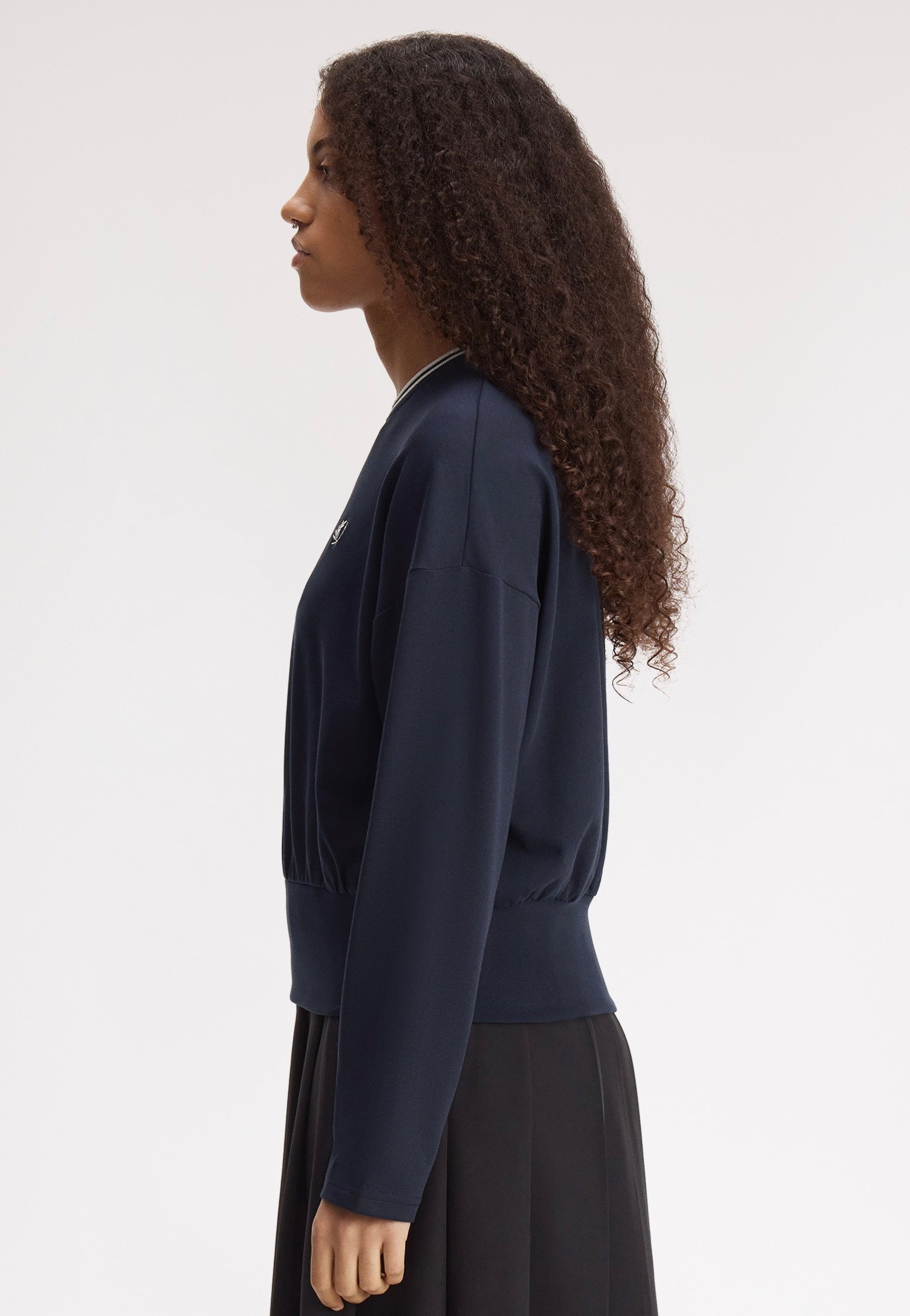 Fred Perry - Twin Tipped Navy - Longsleeve | Women-Image